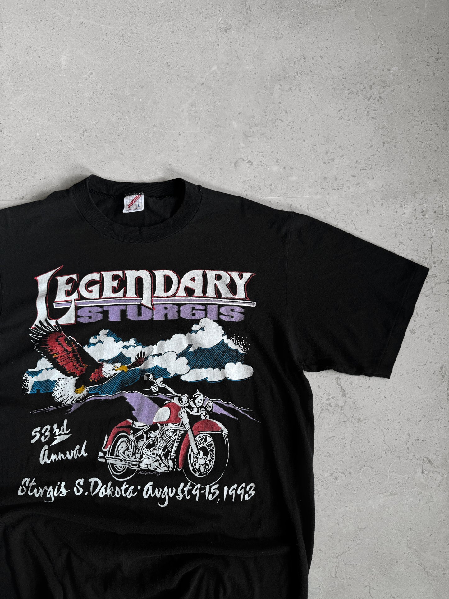 (M) 1993 Vintage Legendary Sturgis Rally Tee