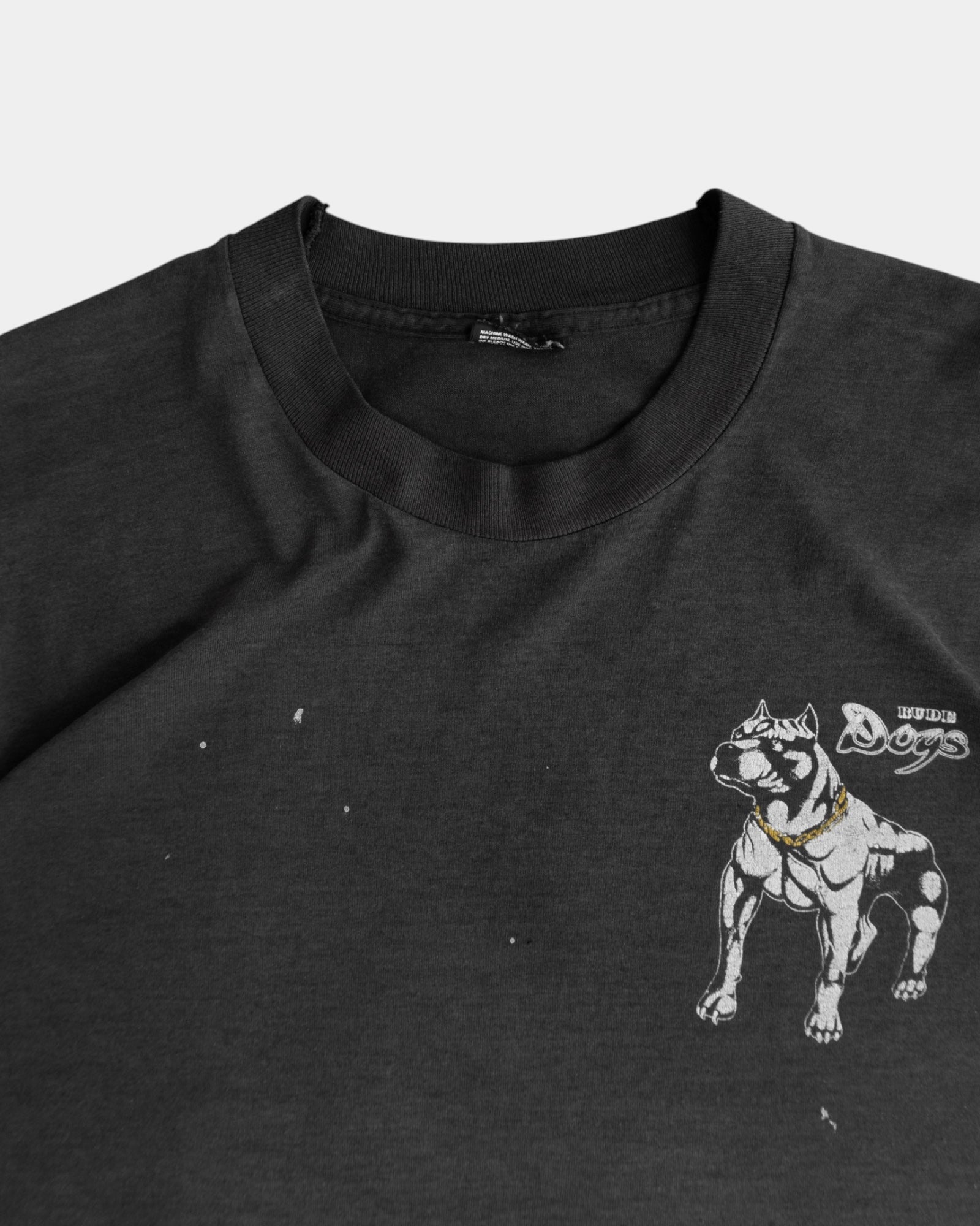(L) VINTAGE RUDE DOGS FADED TEE