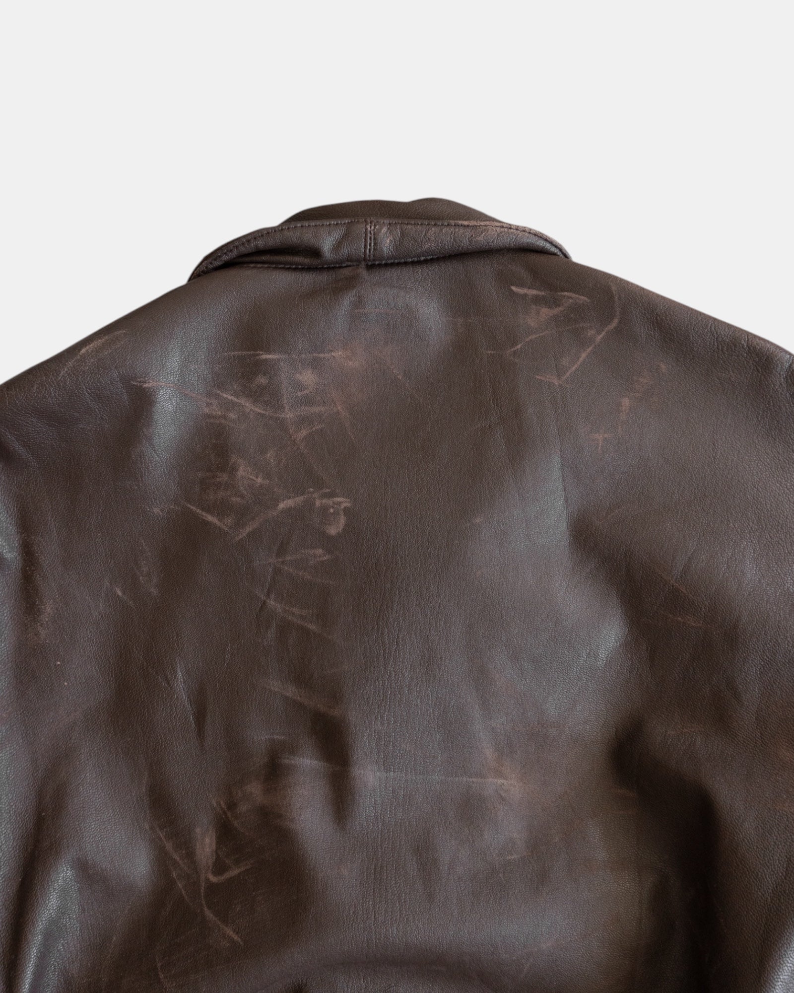 (L) 90’S VINTAGE COOPER TYPE A-2 LEATHER SMOKE JACKET