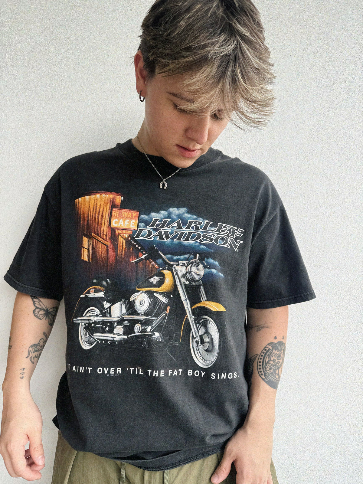 (L) 90’S VINTAGE HARLEY DAVIDSON CAFÉ TEE