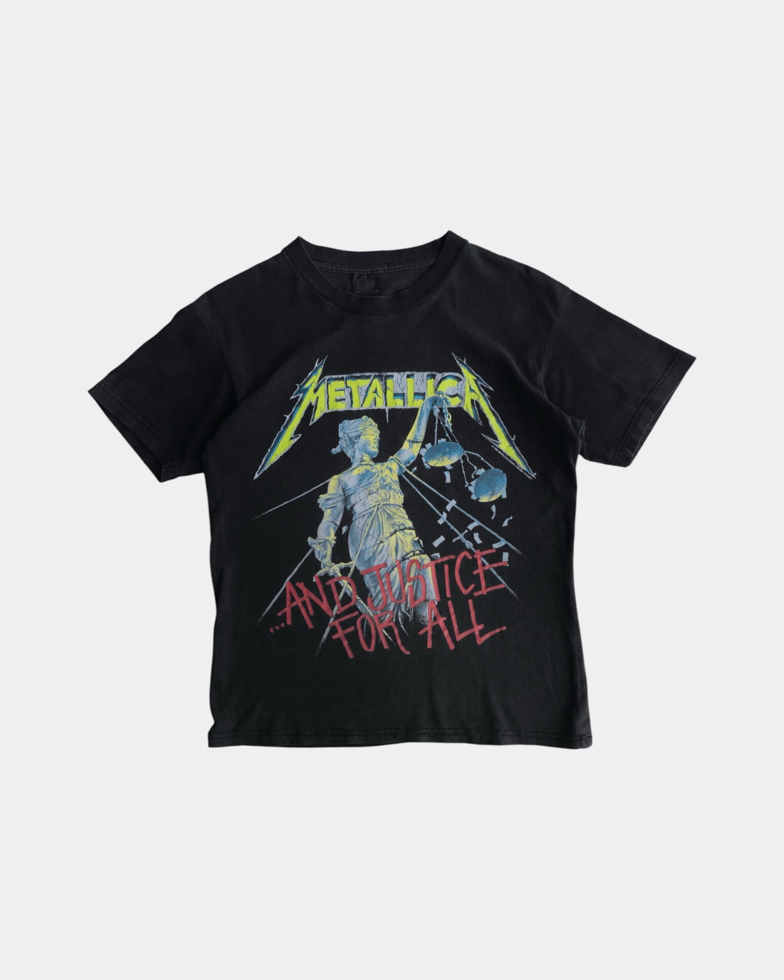 (M) 90’S VINTAGE METALLICA JUSTICE FOR ALL BAND TEE