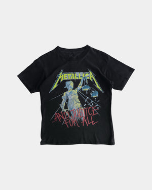 (M) 90’S VINTAGE METALLICA JUSTICE FOR ALL BAND TEE