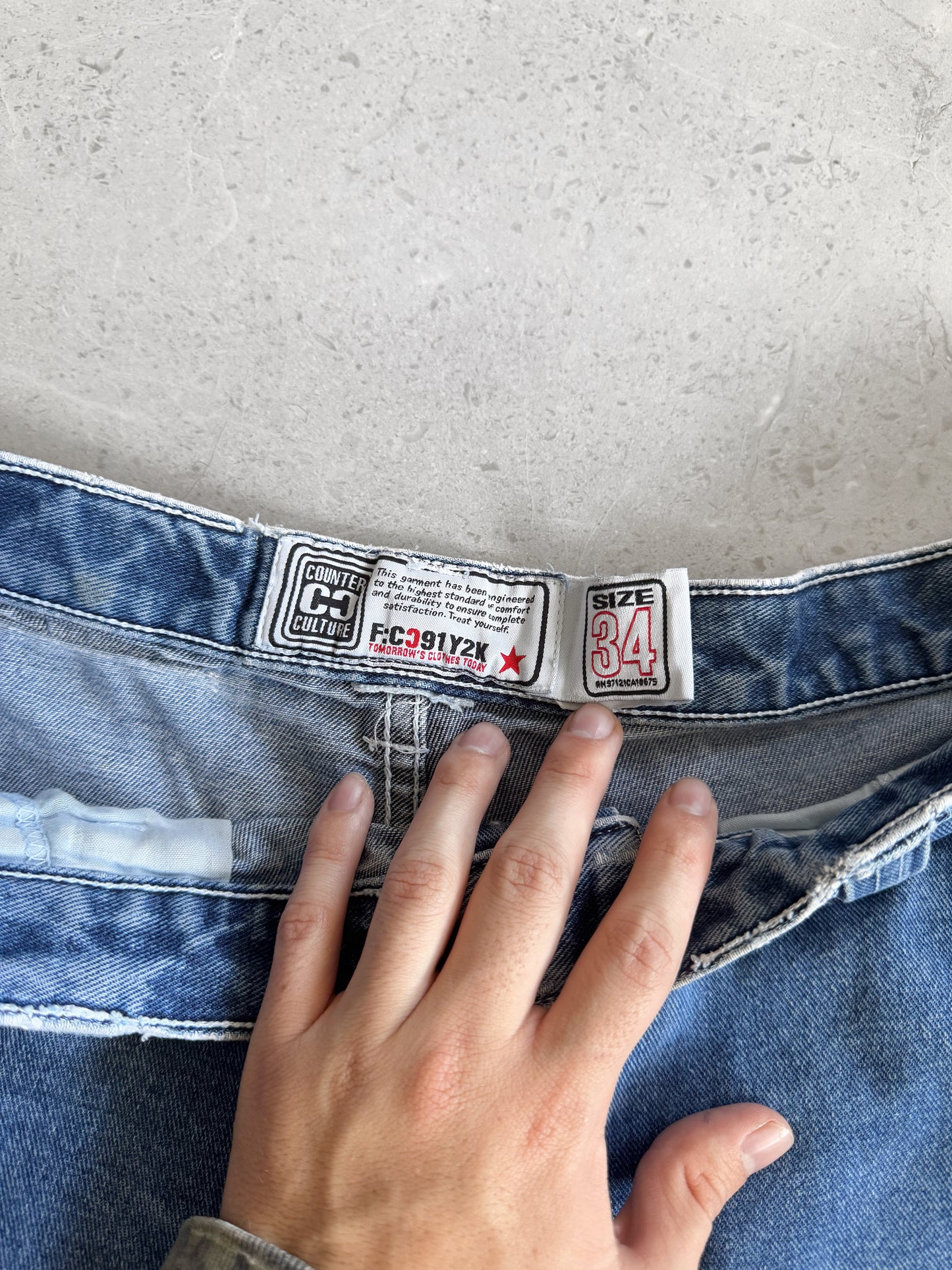 2000’S VINTAGE Y2K COUNTER CULTURE CARPENTER JORTS - 34