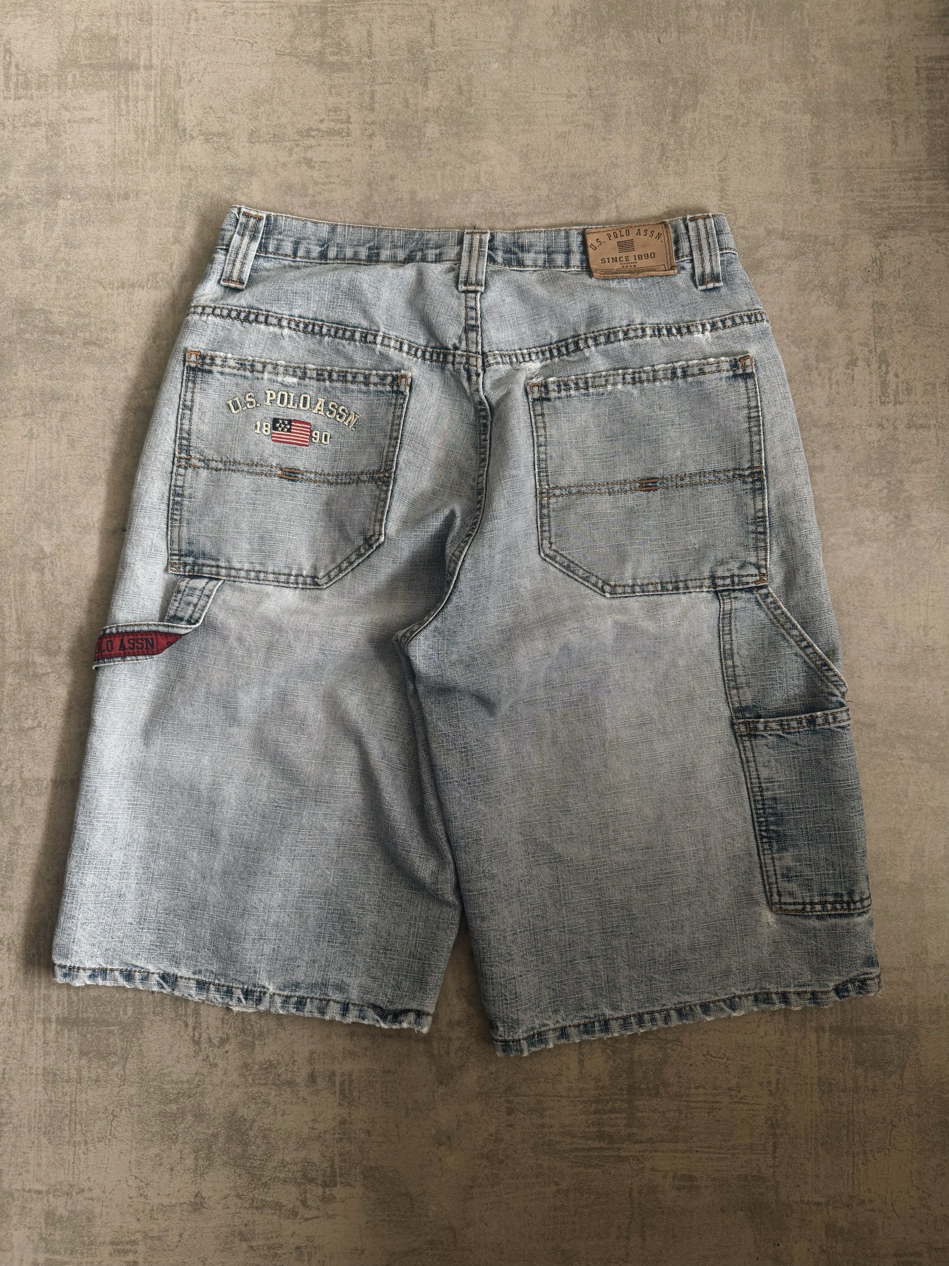 VINTAGE POLO CARPENTER DENIM JORT - 33