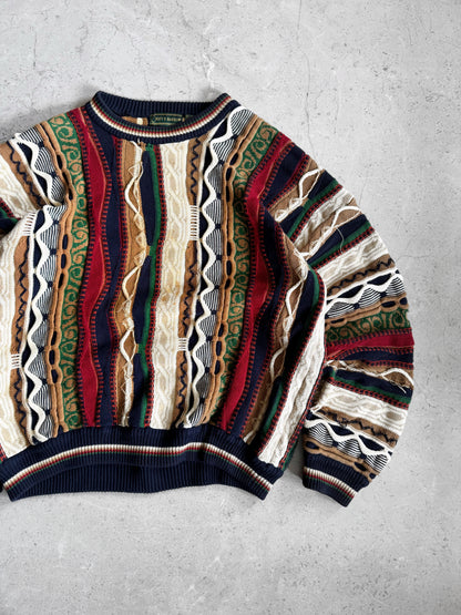 (M) VINTAGE CROFT & BARROW TYPE COOGI SWEATER