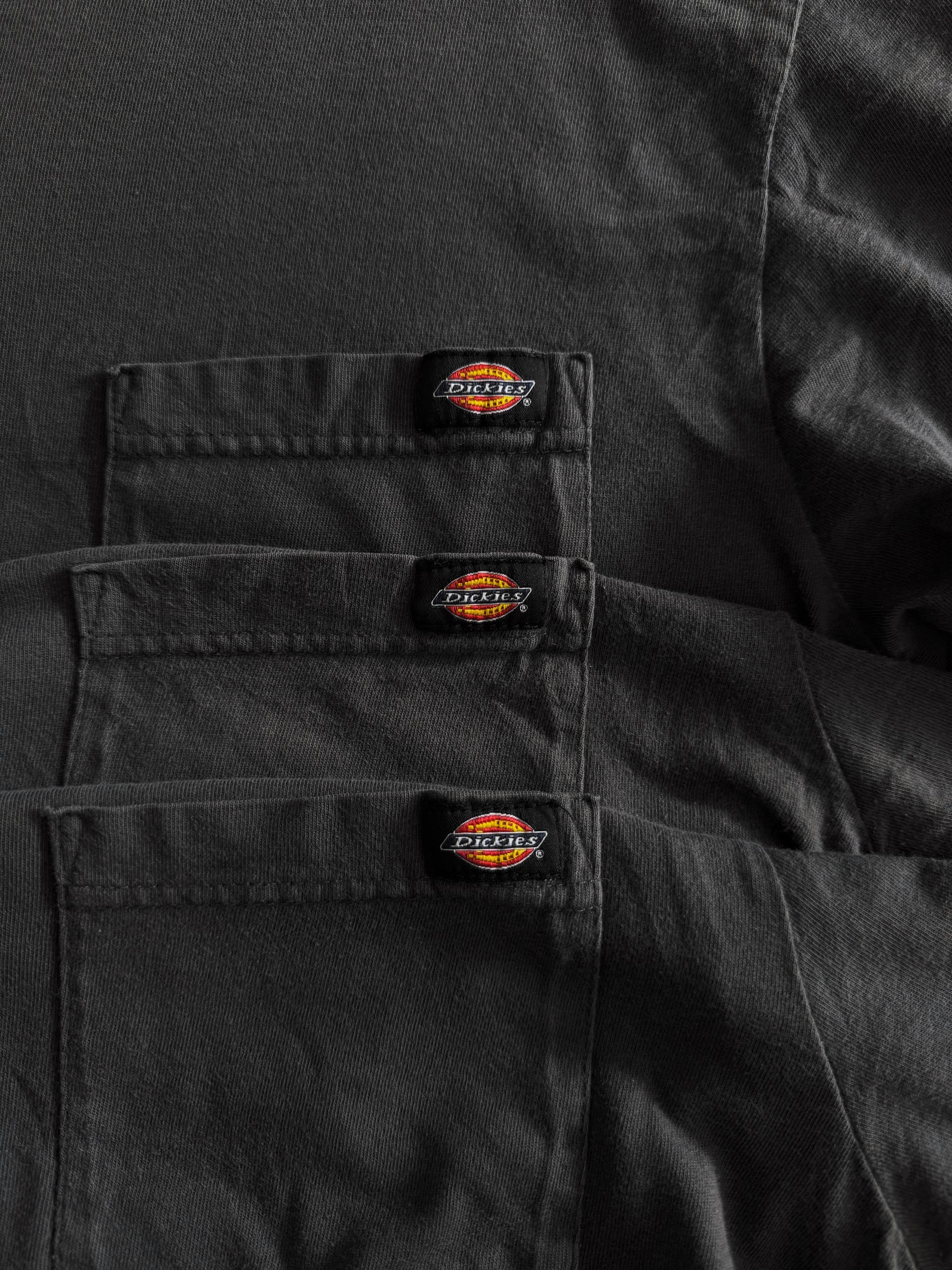 (L) DICKIES GRAY BLANK POCKET TEE