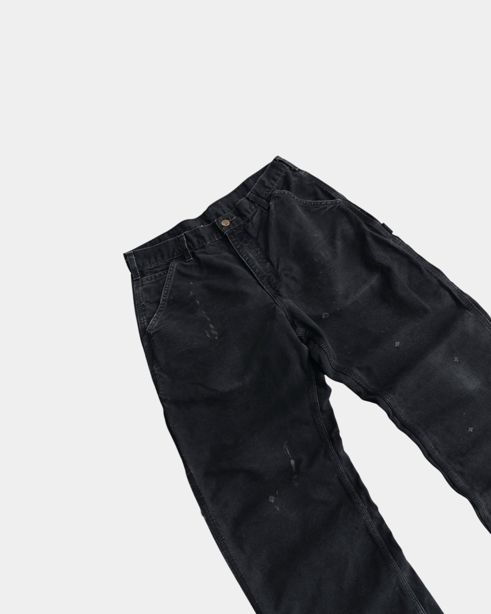 VINTAGE CARHARTT NAVY WORKWEAR FADED PANTS - 32x30
