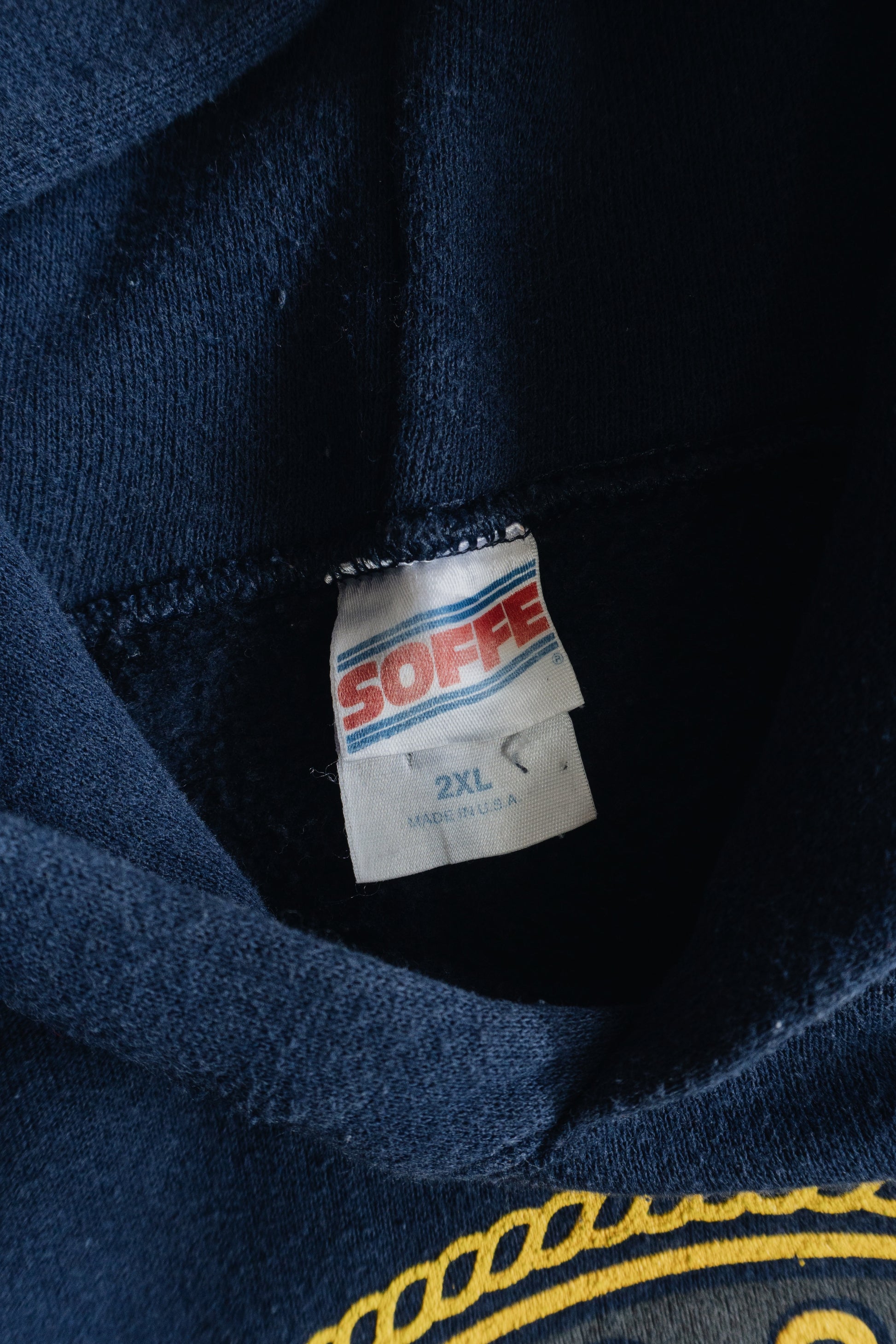(BOXY L/XL) 80’S VINTAGE NAVY HOODIE
