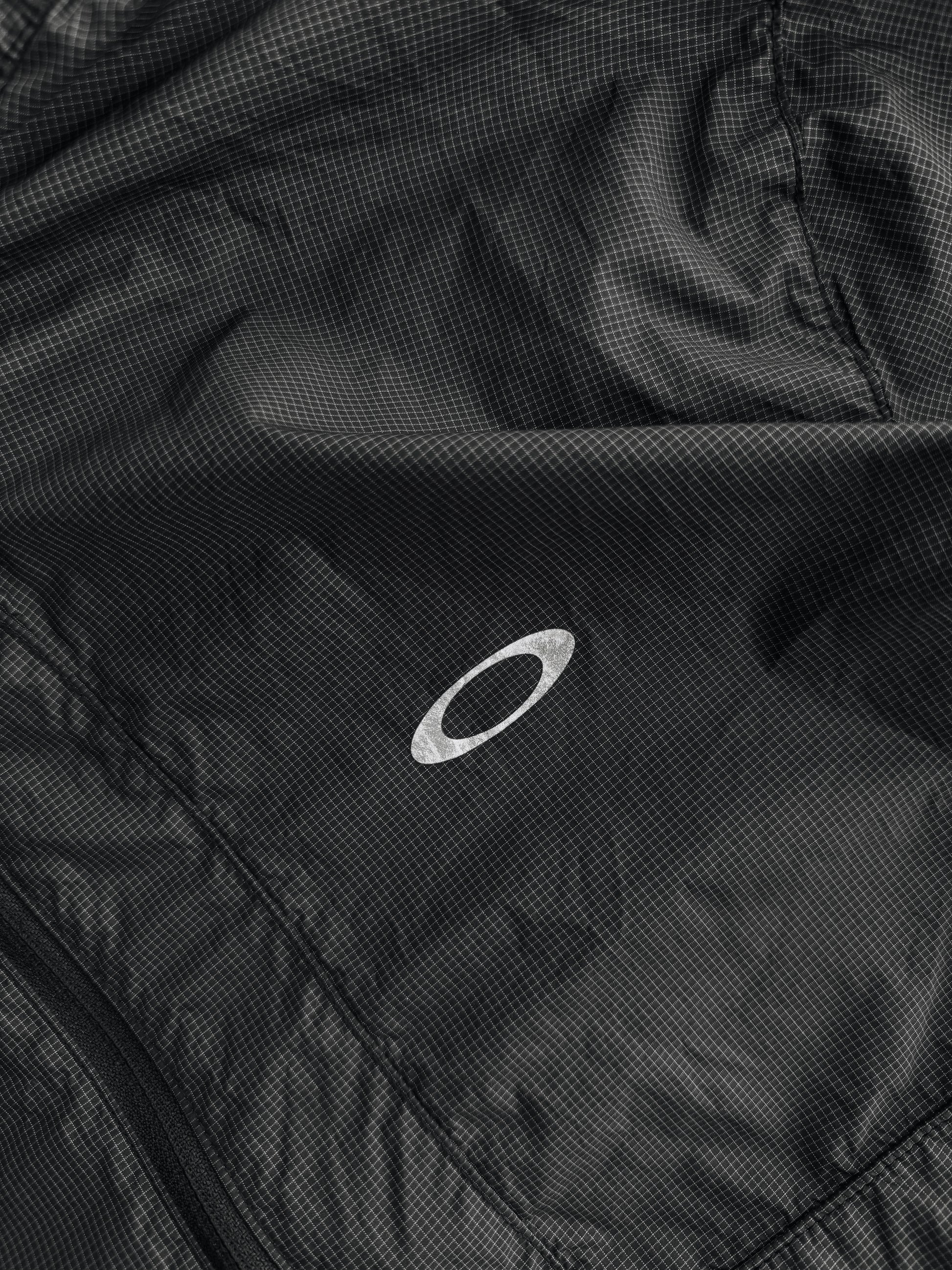 (M/L) OAKLEY BLACK WINDBREAKER JACKET