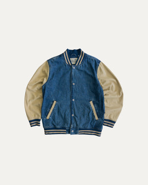 (L) LEVIS SILVER TAB DENIM VARSITY JACKET