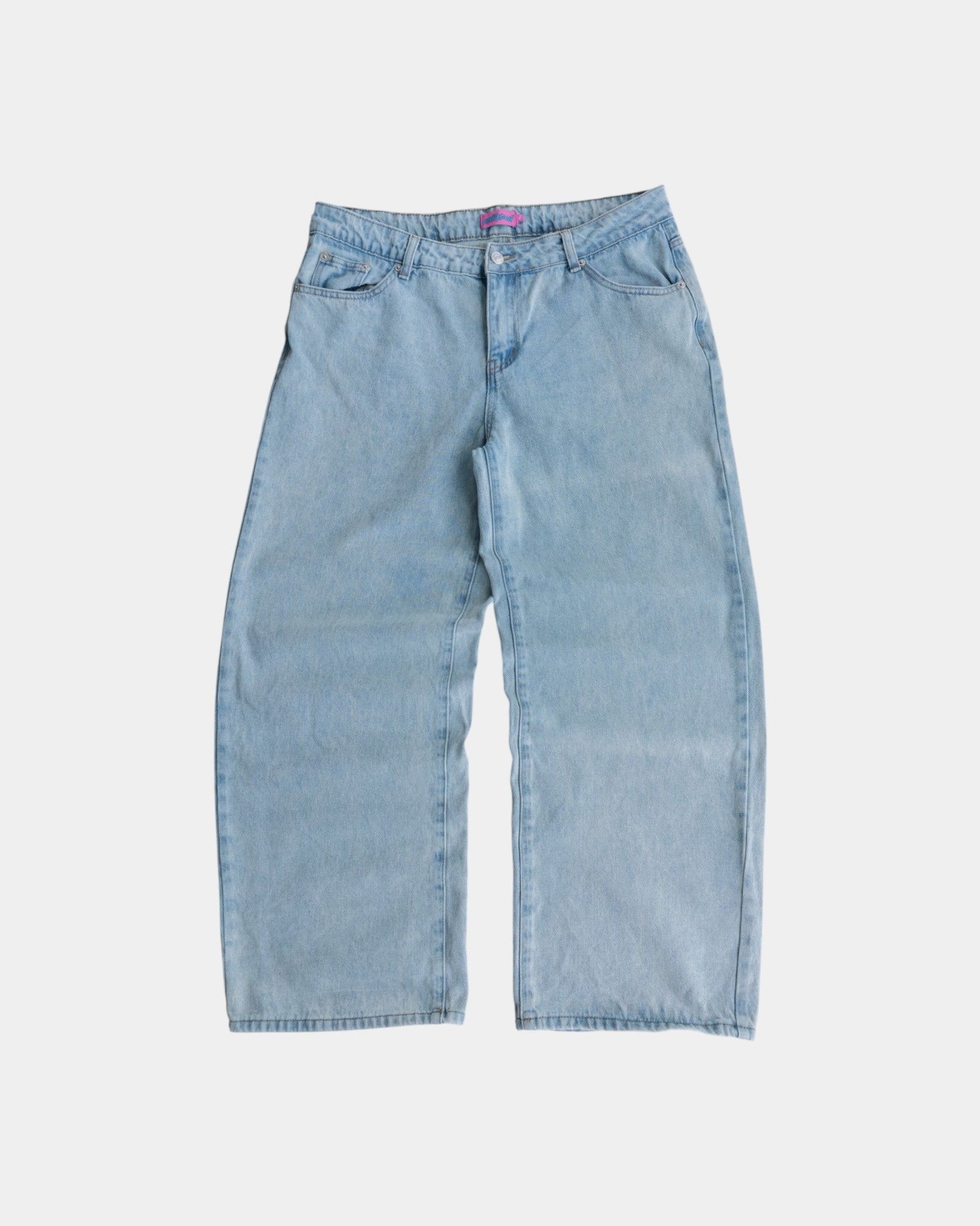 DENIM BAGGY WIDE LEG PANTS - 34x32