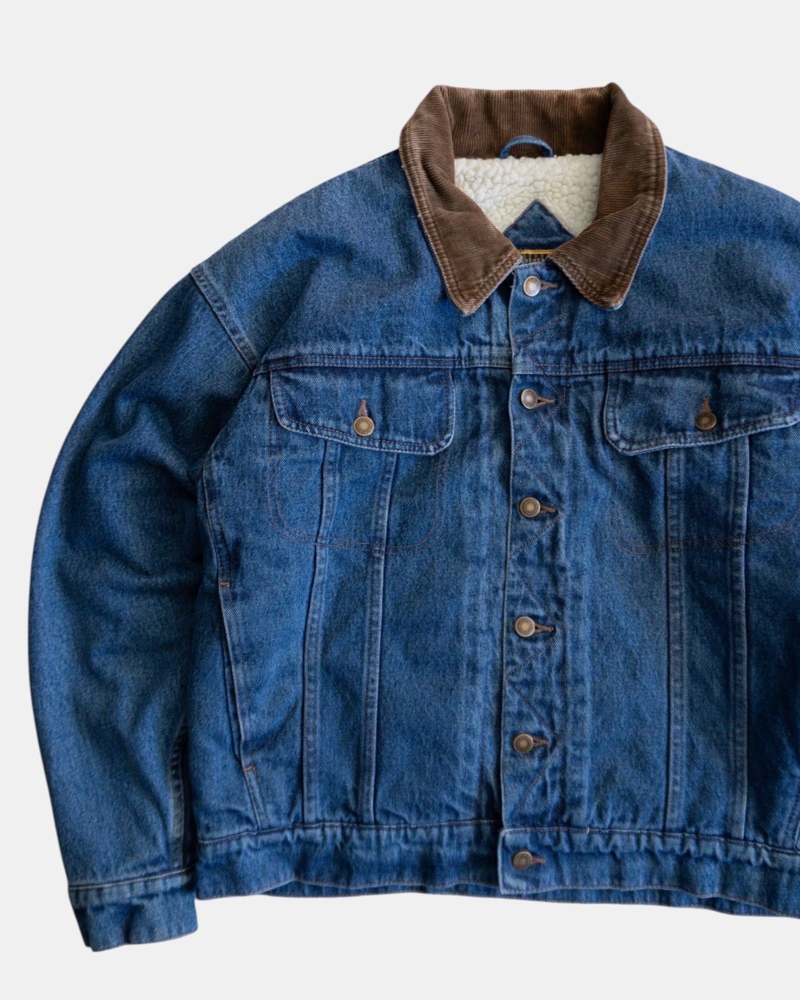 (L) VINTAGE WRANGLER DENIM SHERPA JACKET