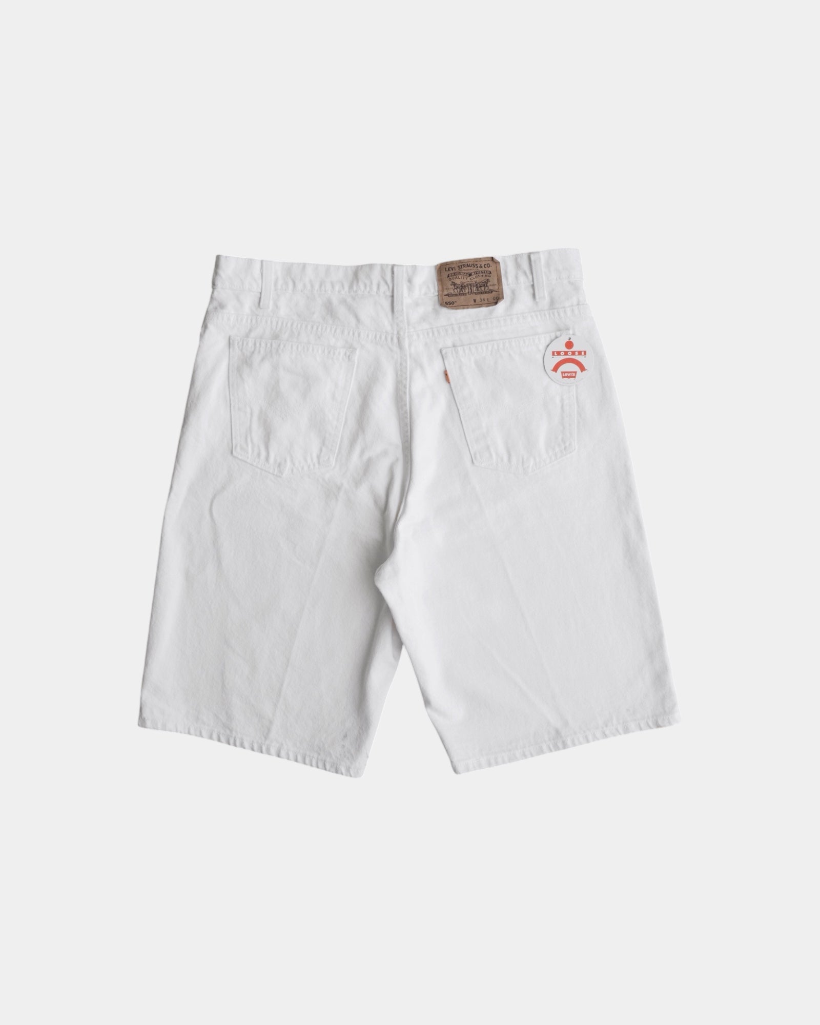 AMAZING LEVIS 550 WHITE JORTS - FIT 36