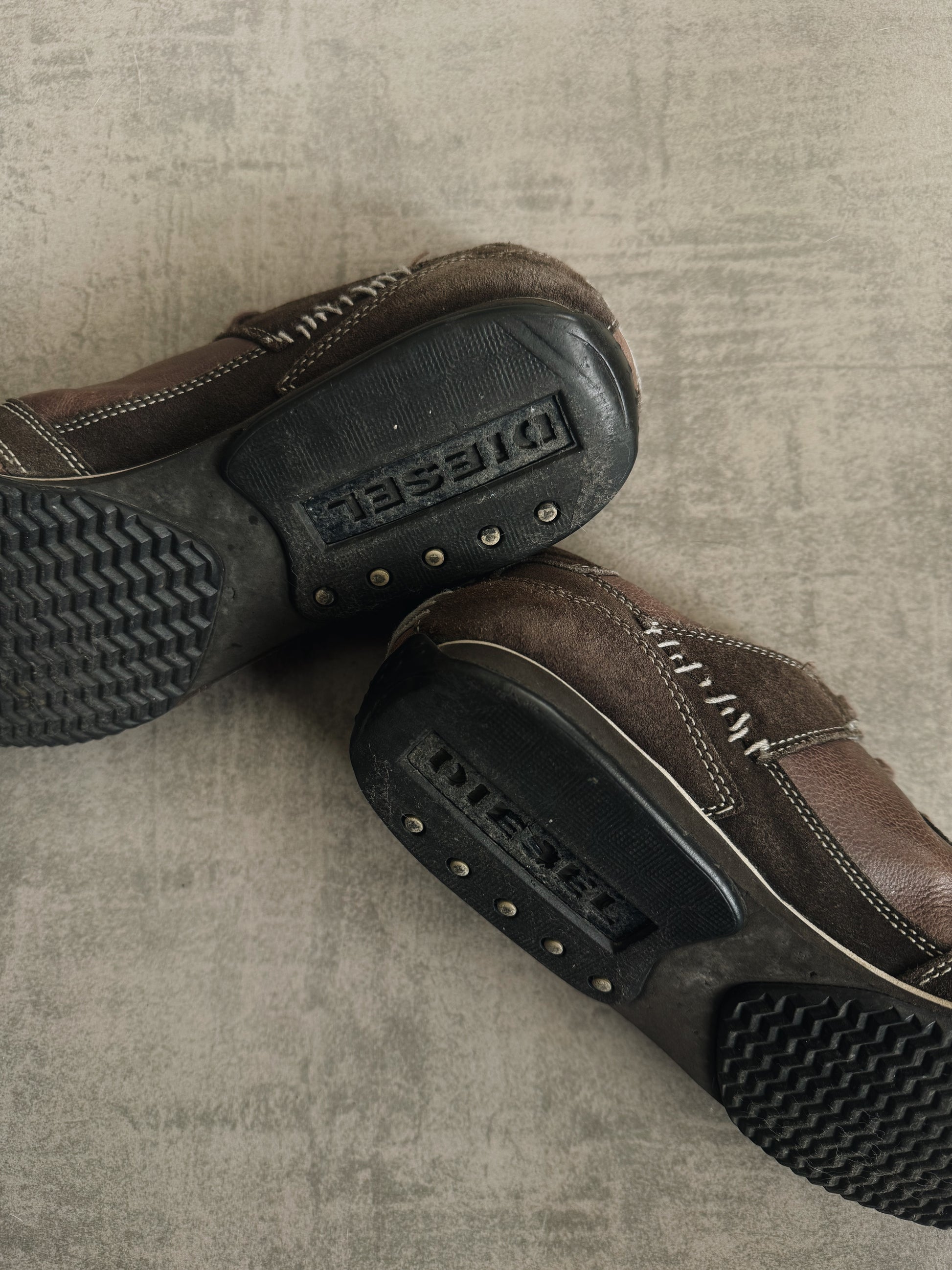 VINTAGE DIESEL LEATHER SHOES - 40