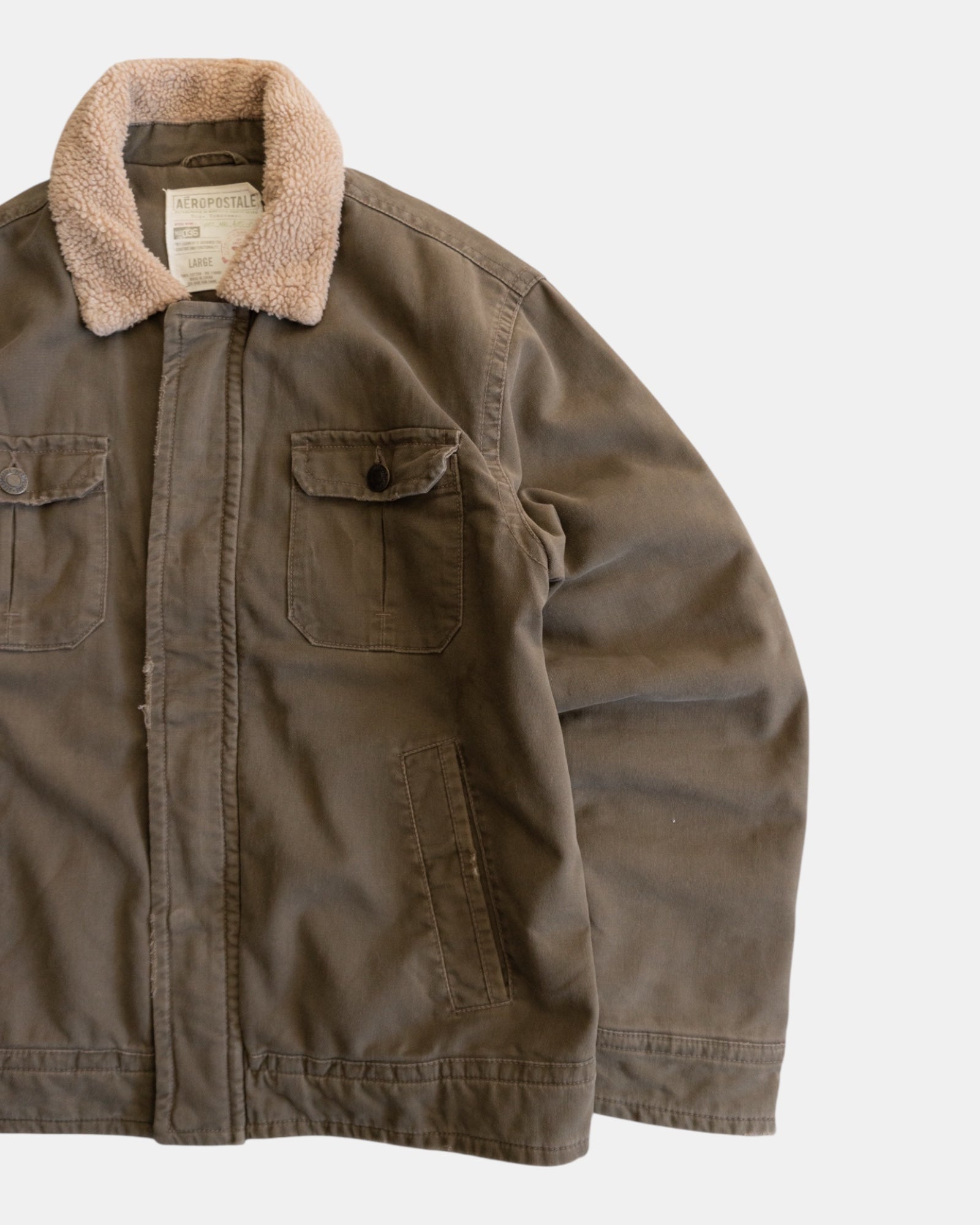 (L) VINTAGE AEROPOSTALE SHERPA JACKET