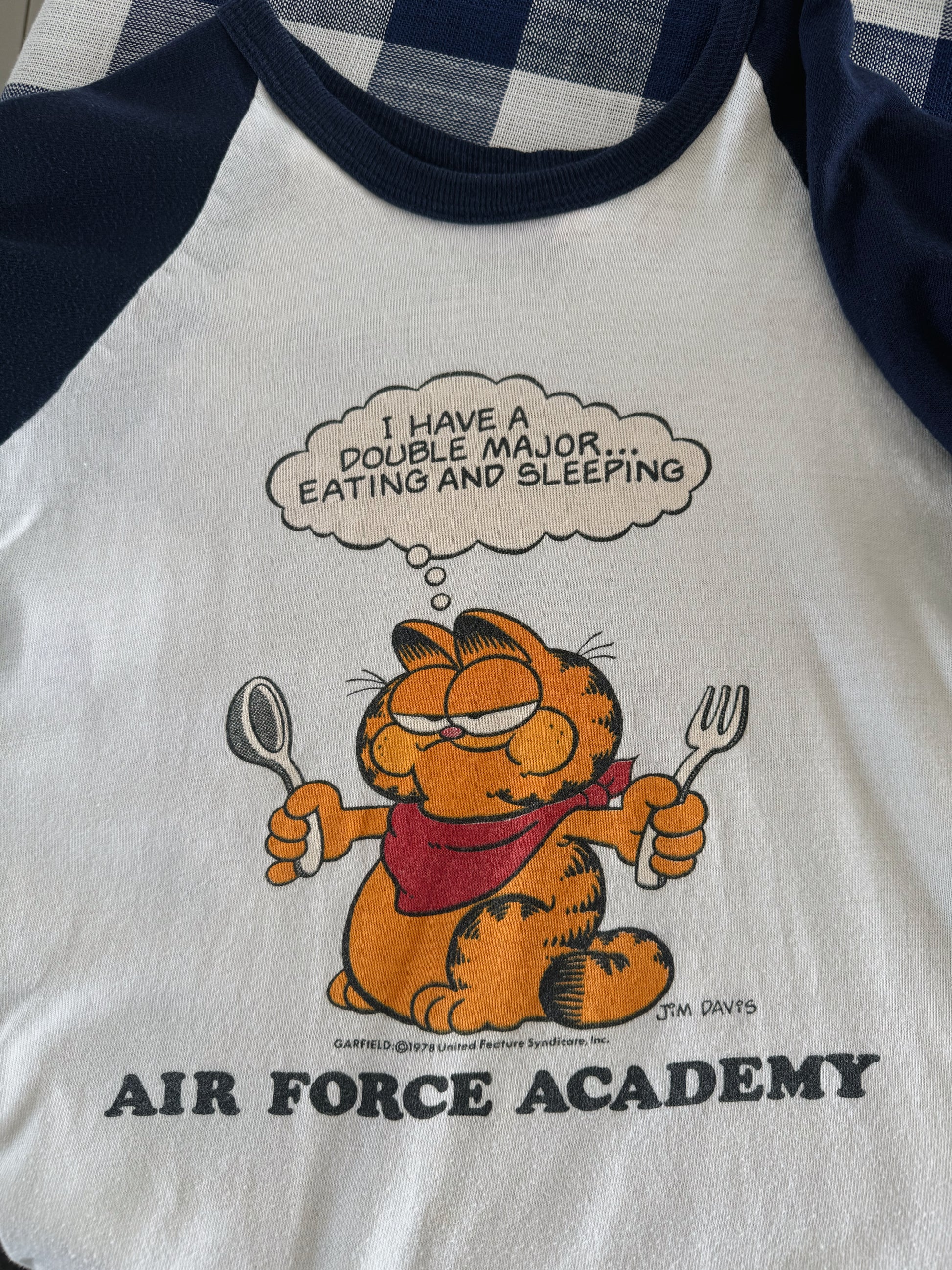 (FIT M) 70’S VINTAGE GARFIELD AIR FORCE ACADEMY RINGER