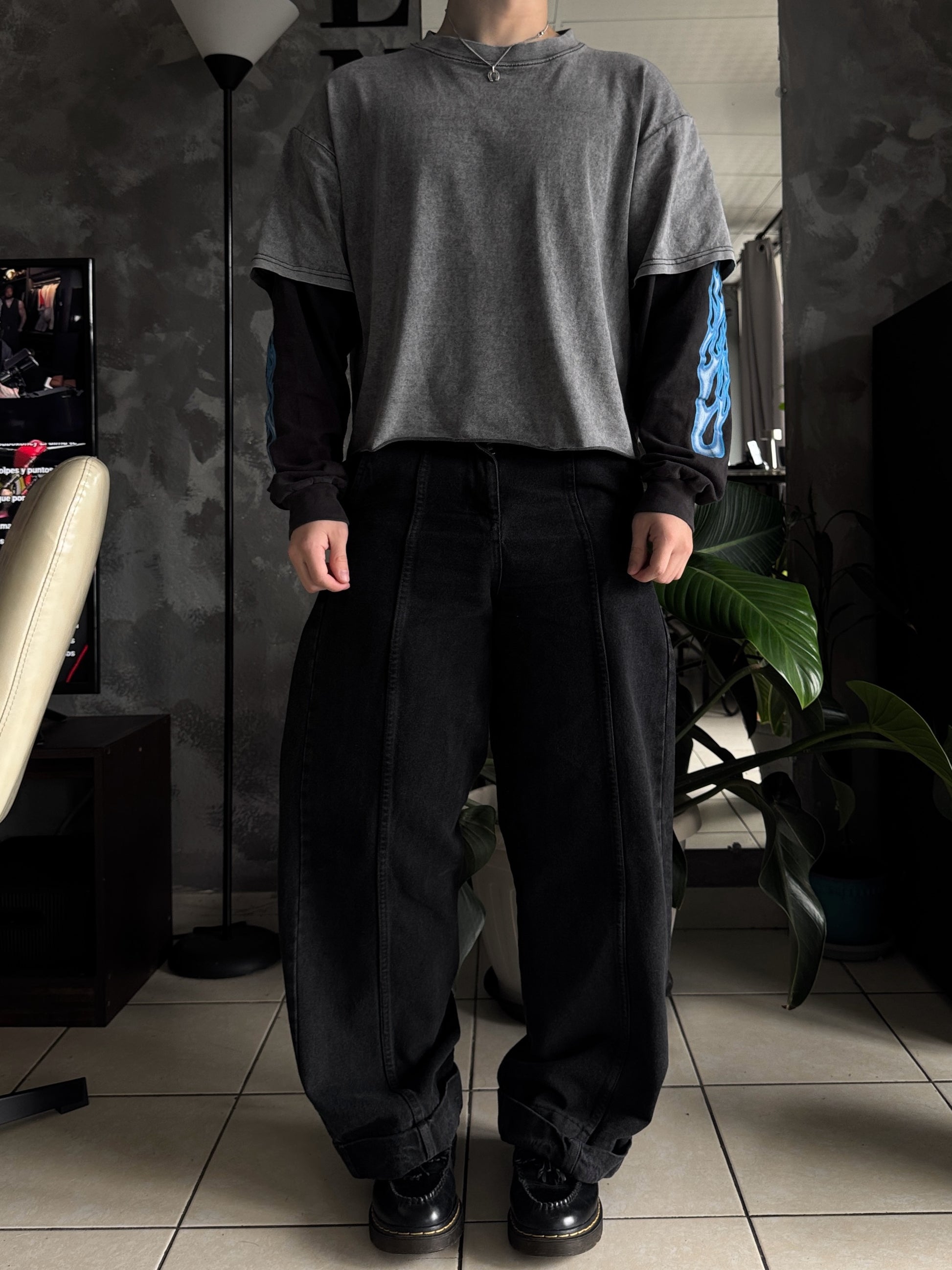 HENRIK VIBSKOV BLACK DENIM PANTS - 30x30