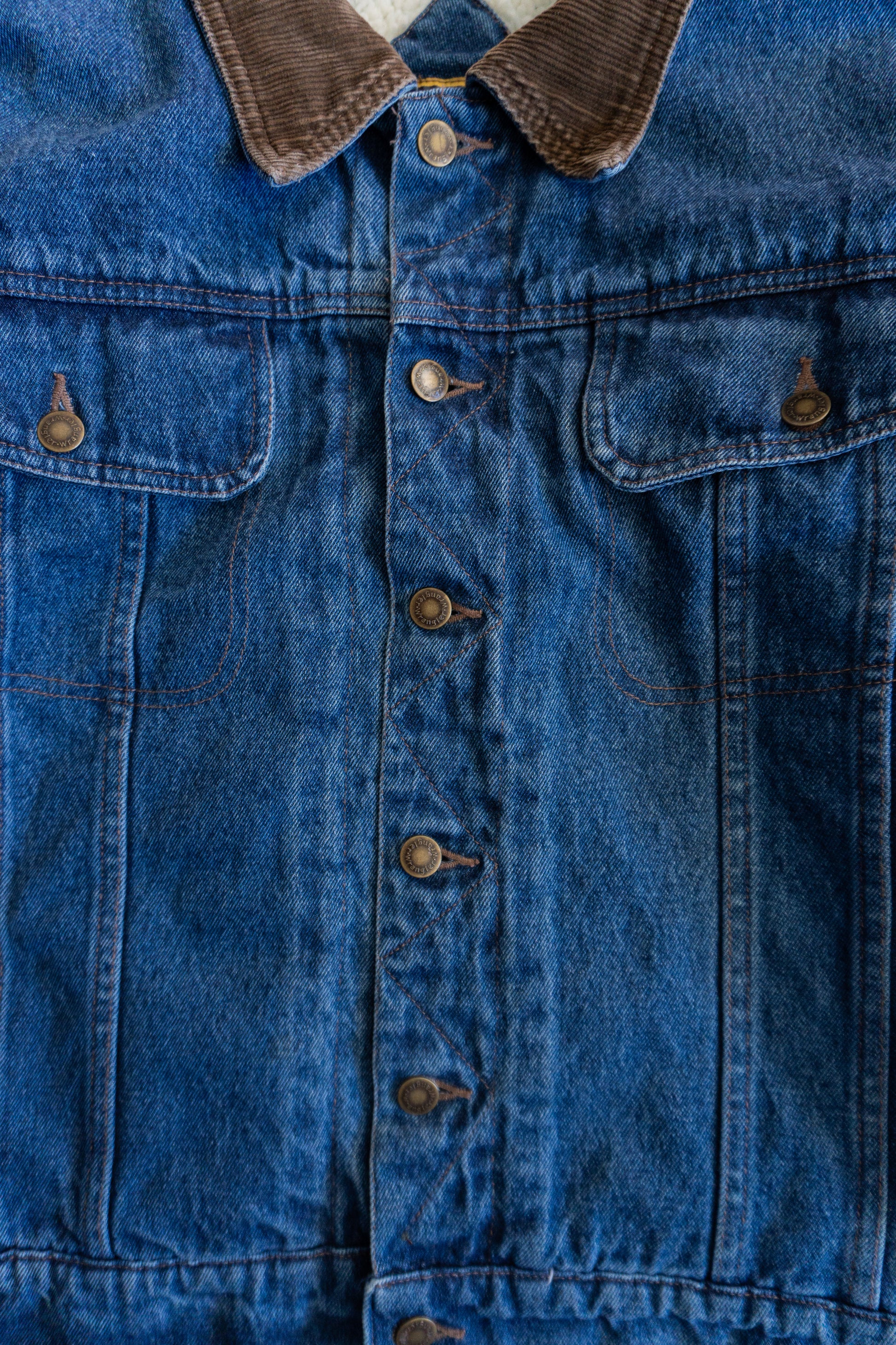 (L) VINTAGE WRANGLER DENIM SHERPA JACKET