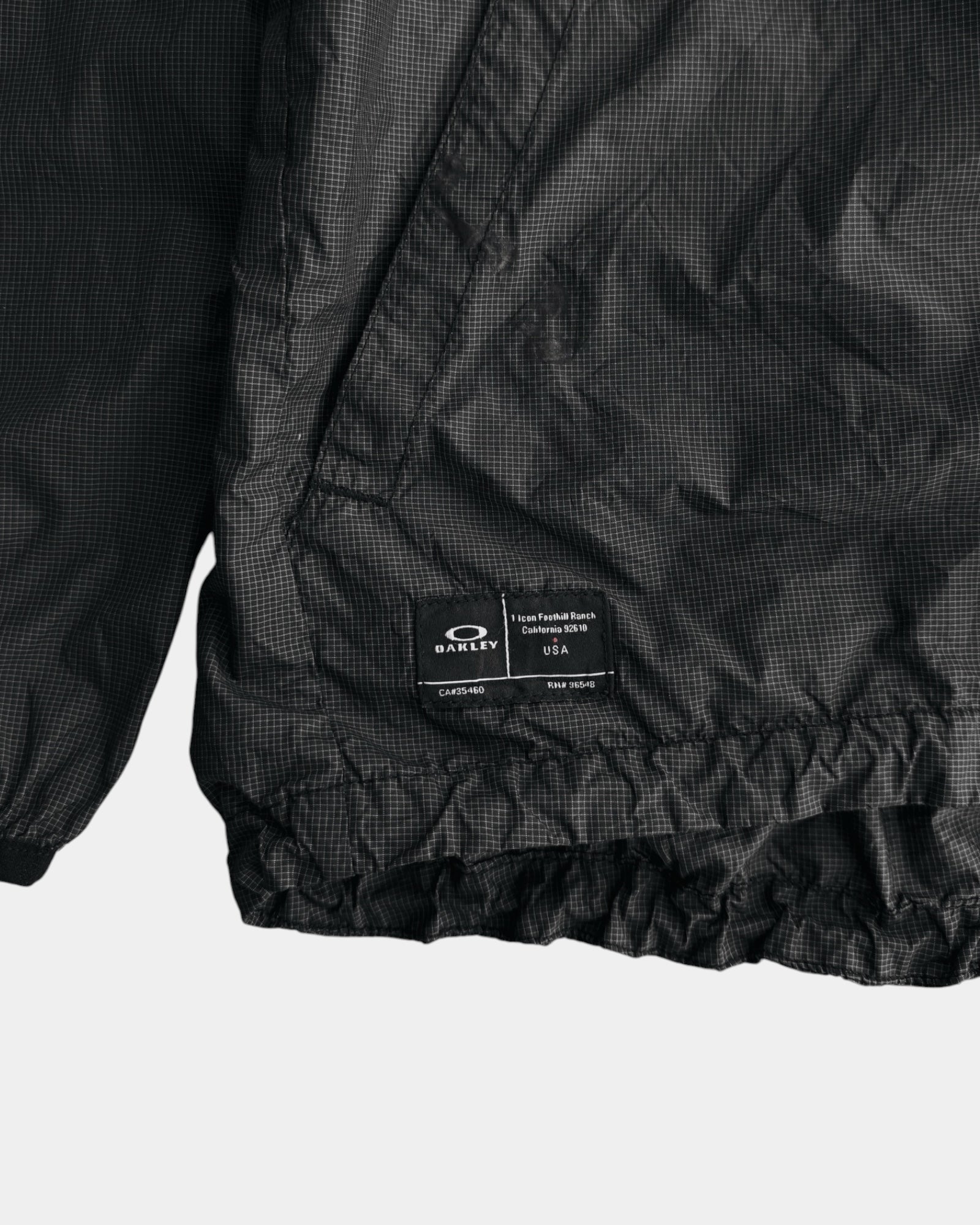 (M/L) OAKLEY BLACK WINDBREAKER JACKET