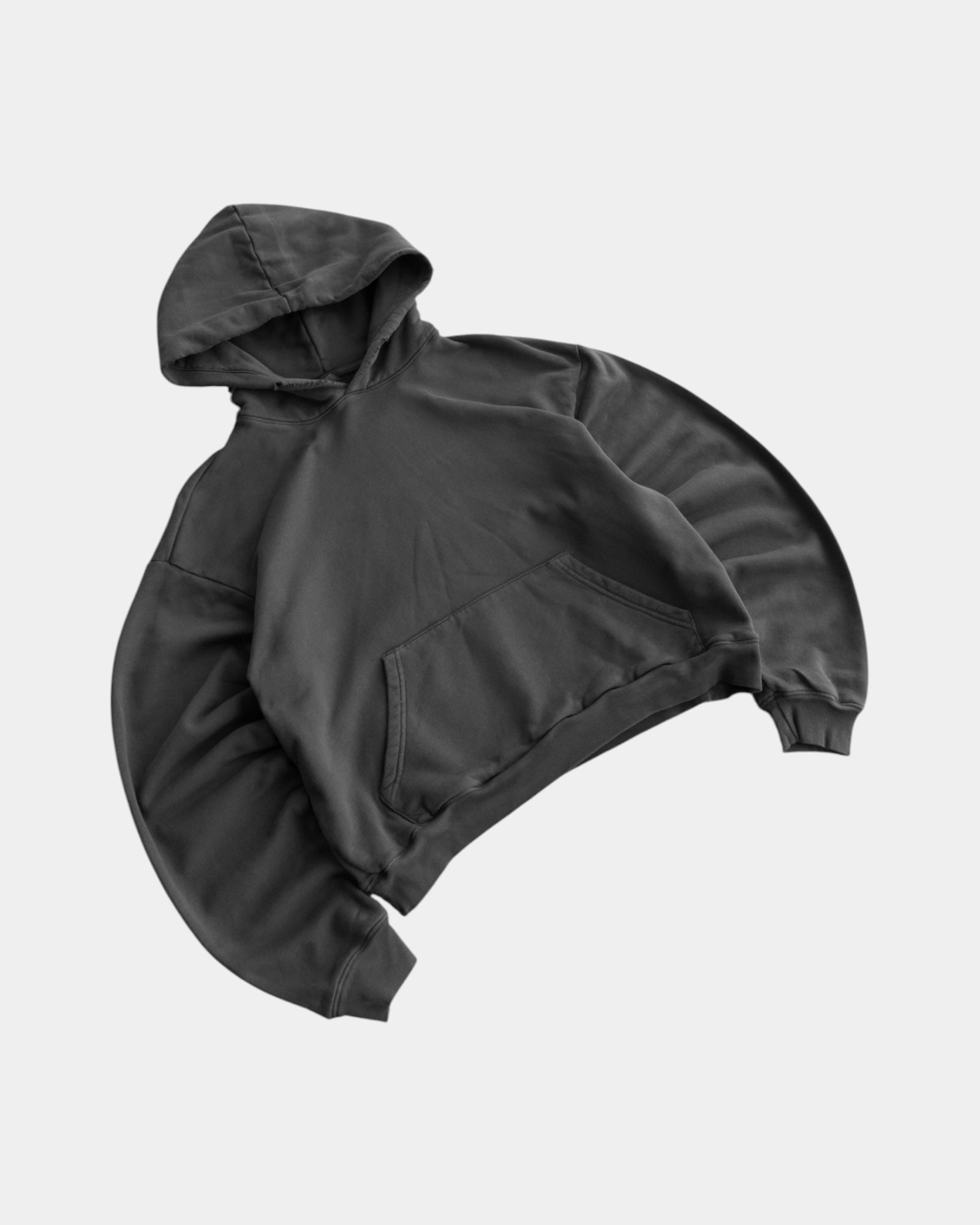 (S) DISTRESSED GRAY HOODIE