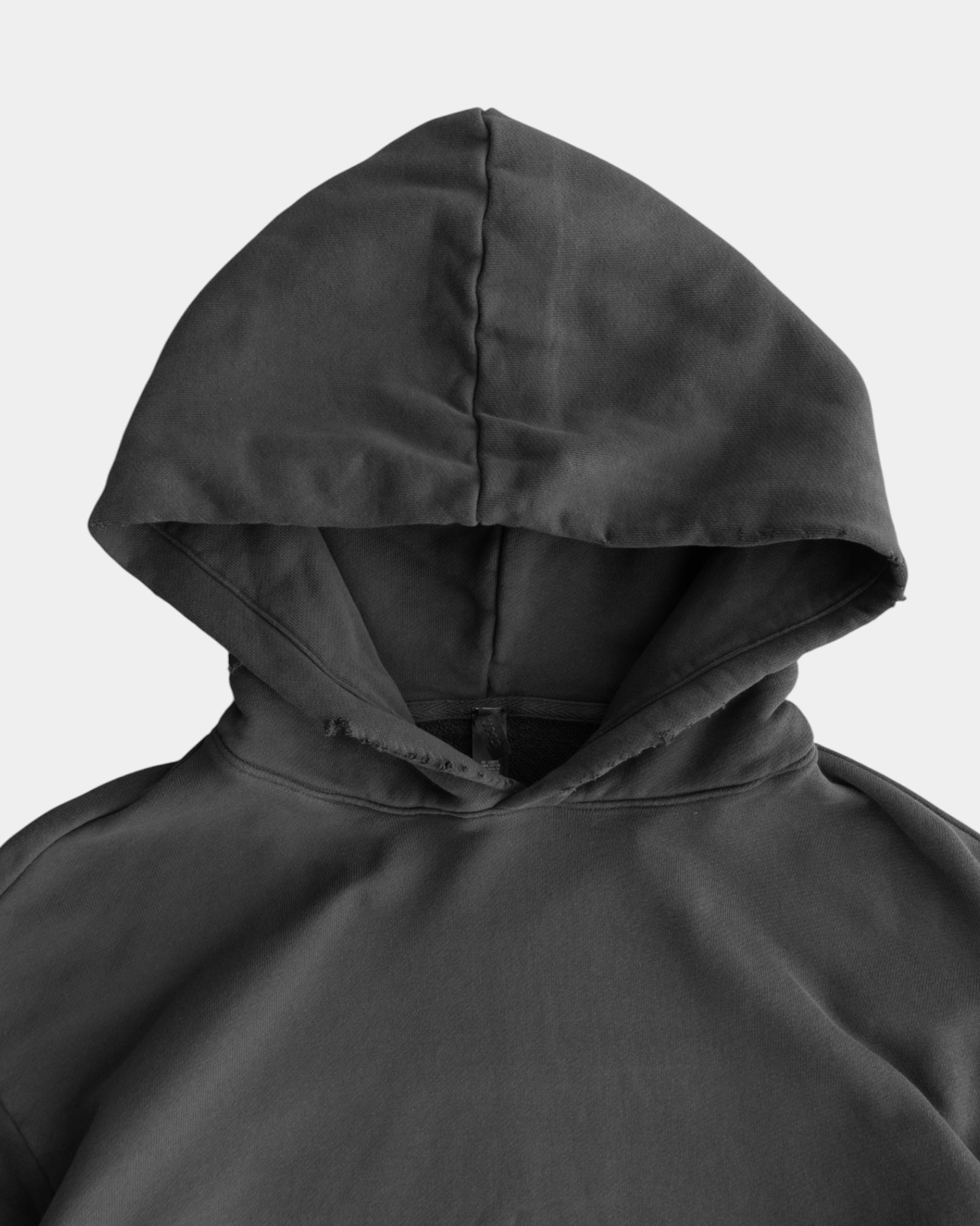 (S) DISTRESSED GRAY HOODIE