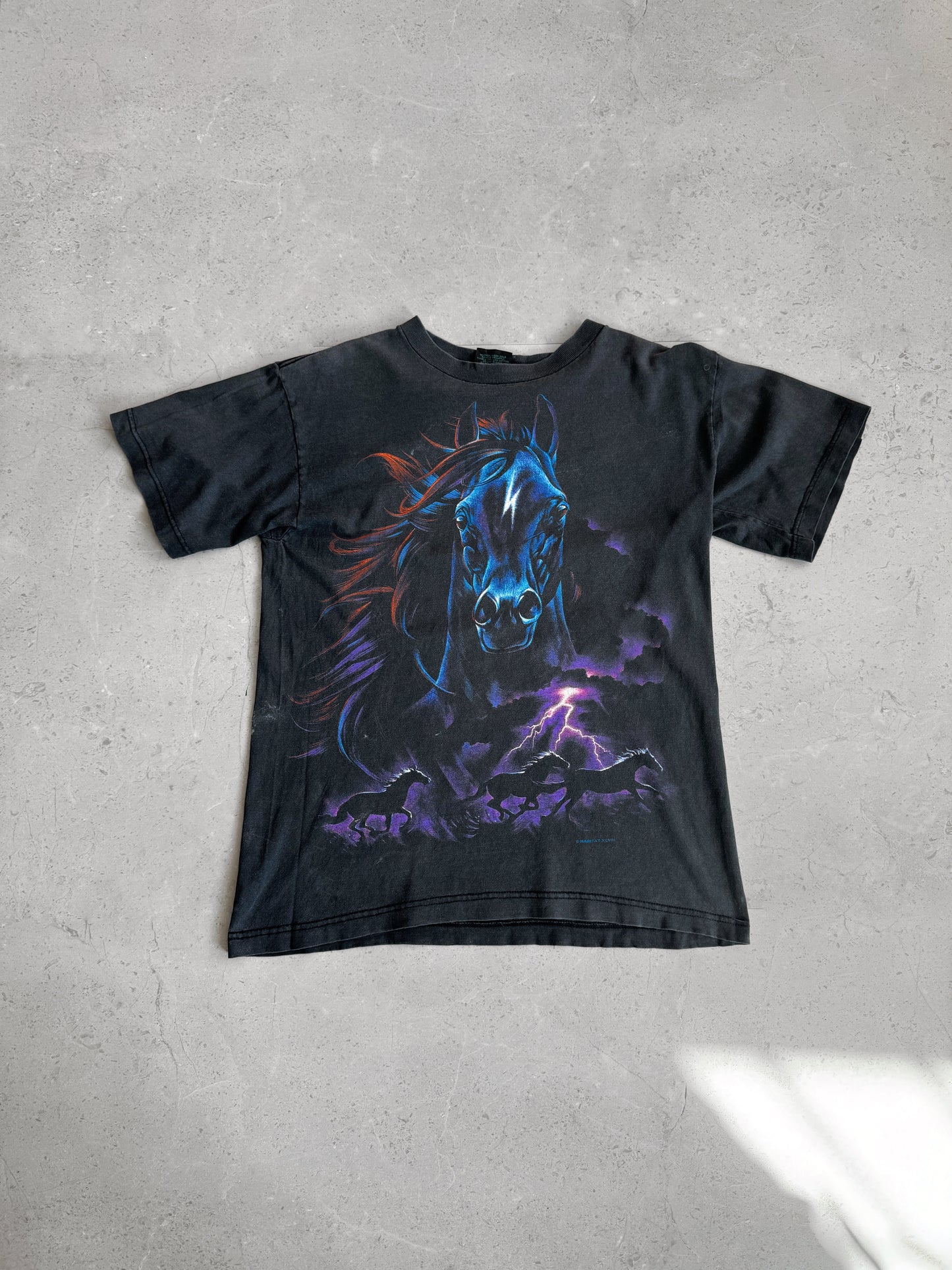 (M) 1990’S VINTAGE HORSES FADED TEE