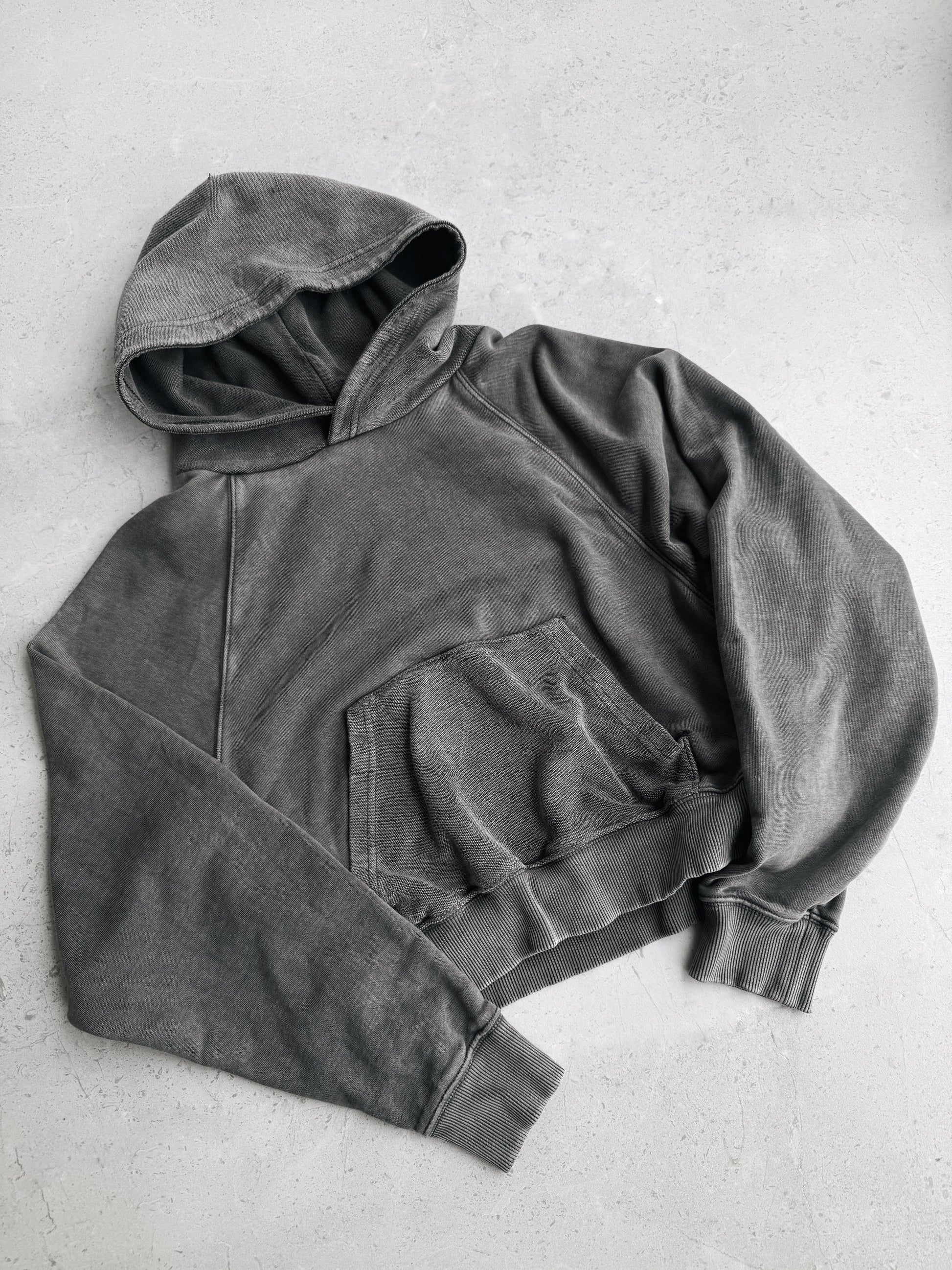 (S) SUN FADED TYPE YZY BOXY FIT HOODIE