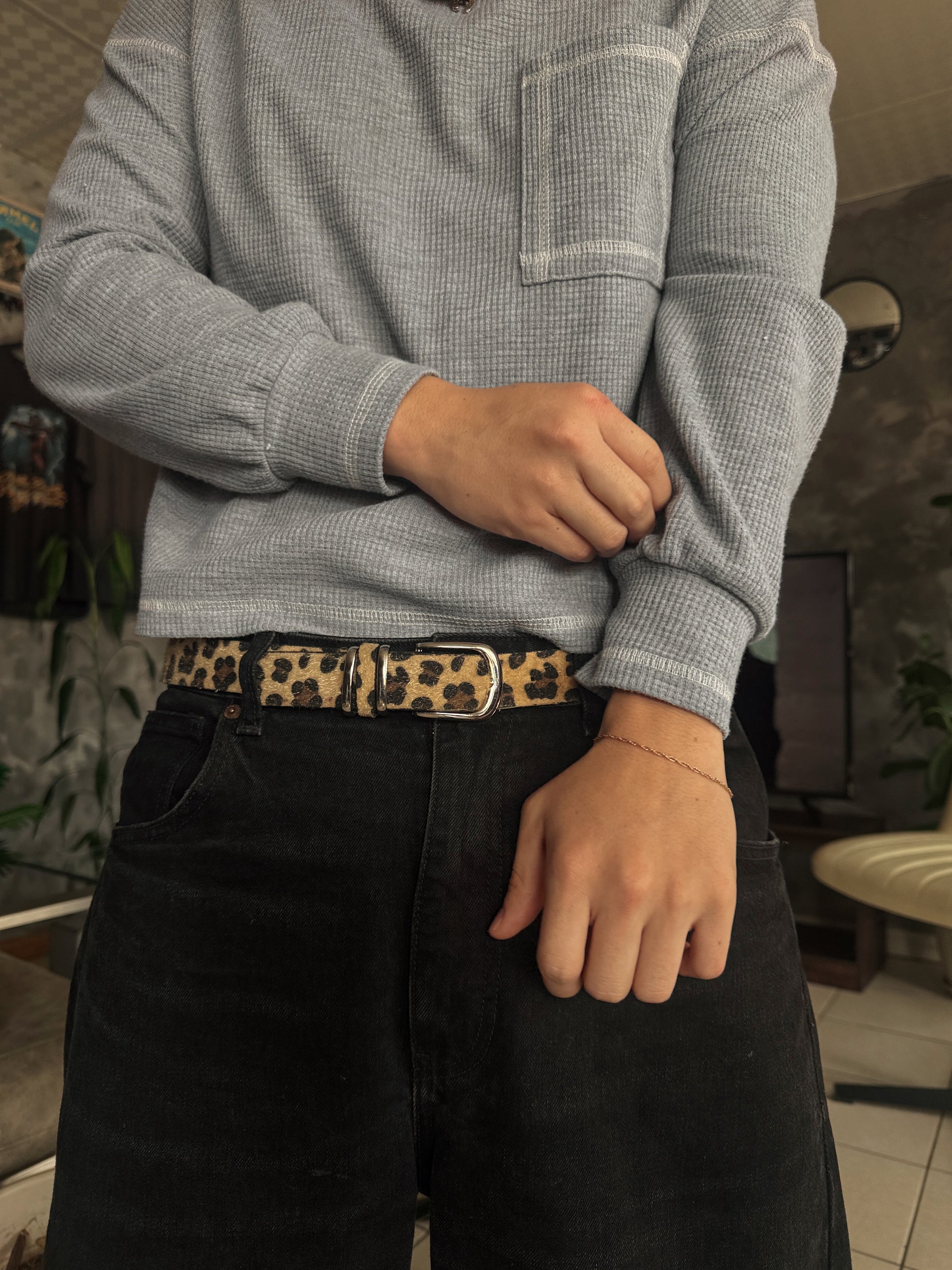 LEOPARD PRINT BELT