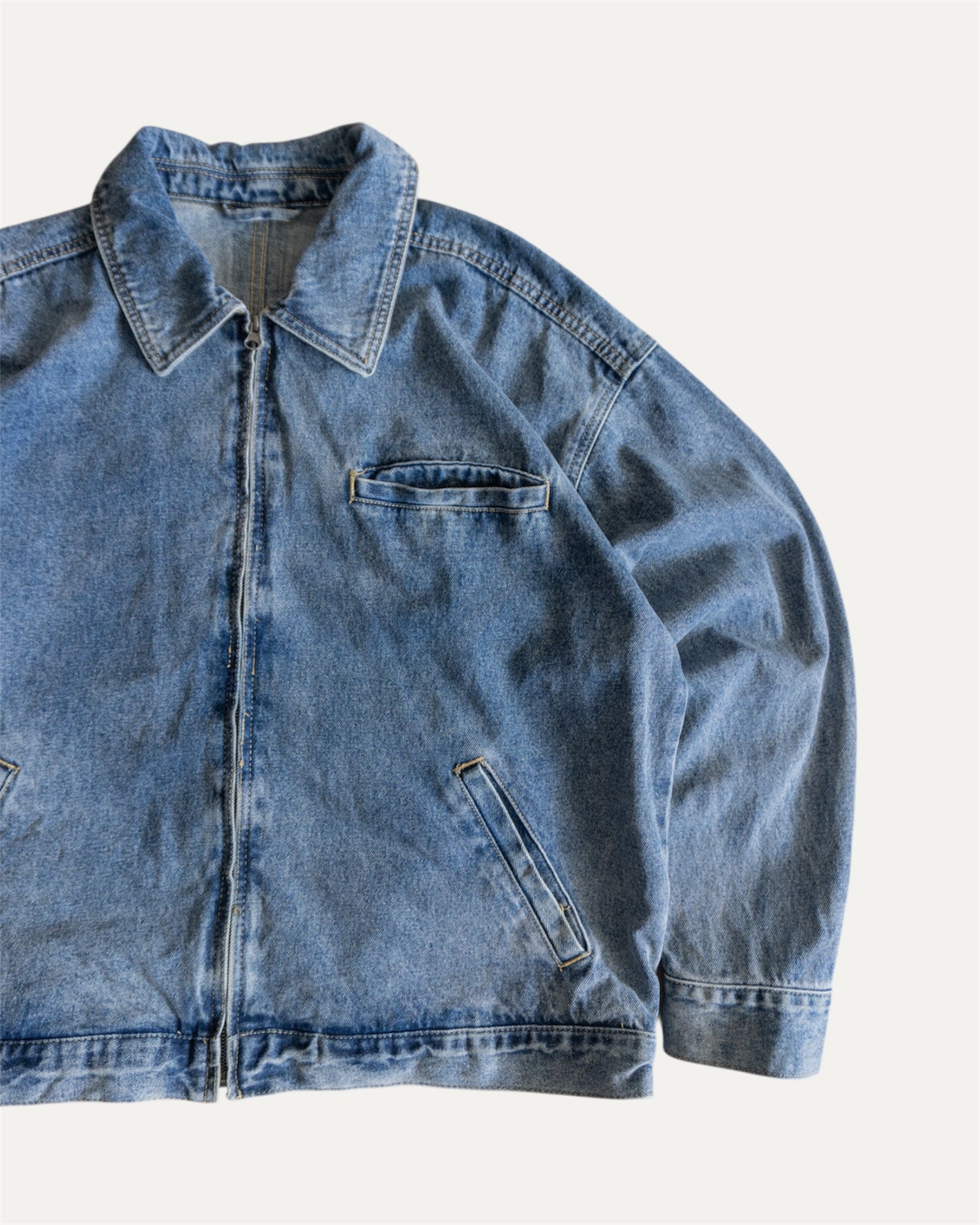 (L) VINTAGE DETROIT DENIM JACKET