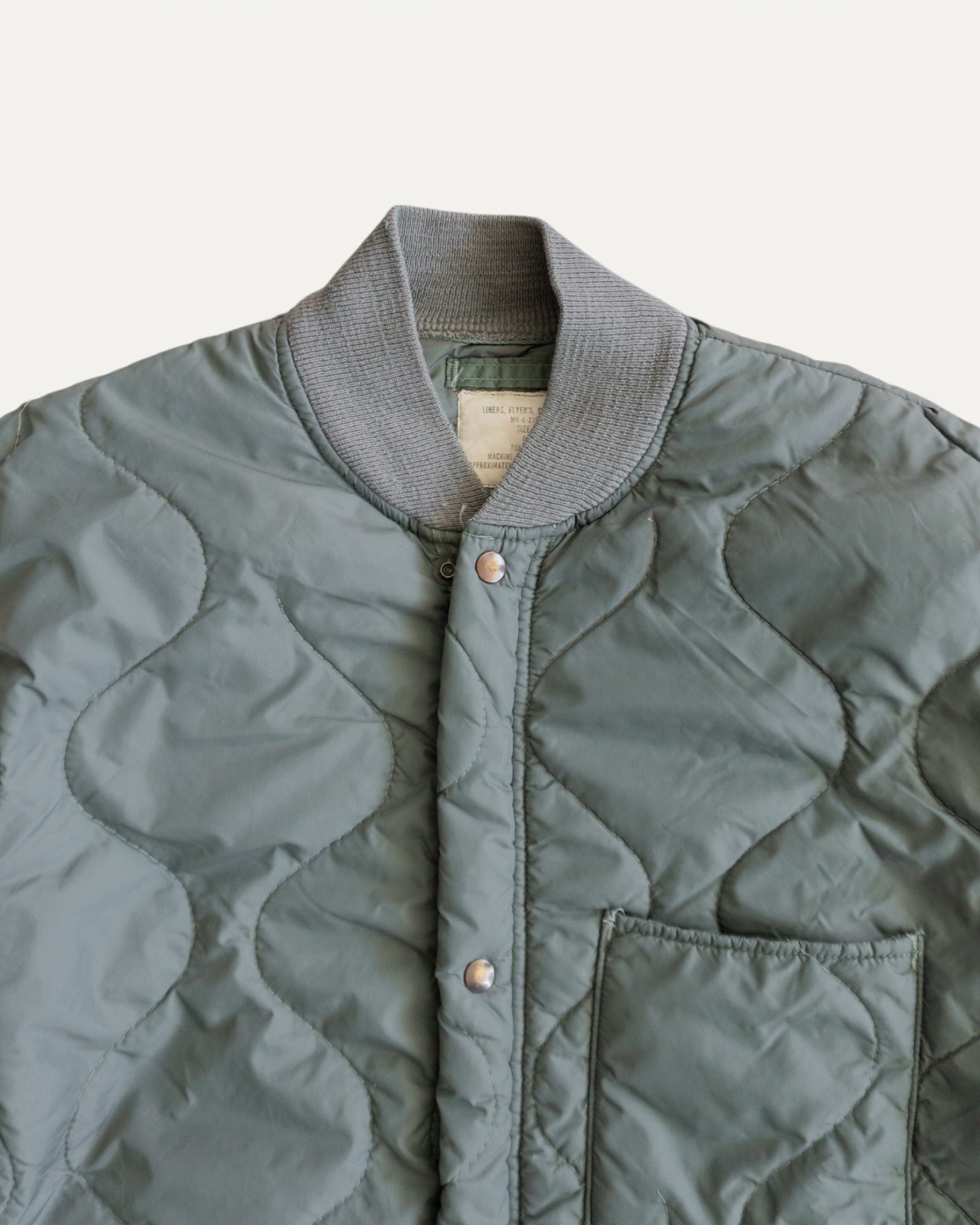 (M) 90’S VINTAGE MILITAR LINER JACKET