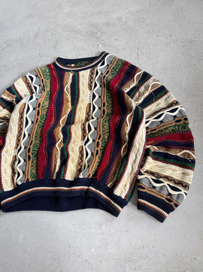 (M) VINTAGE CROFT & BARROW TYPE COOGI SWEATER