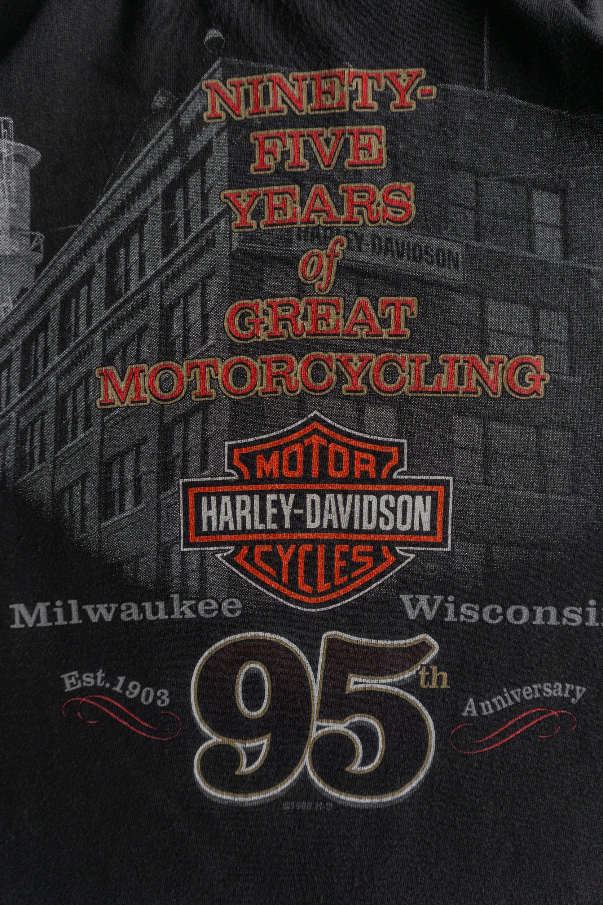 (XL) 90’S VINTAGE HARLEY DAVIDSON 95 TEE