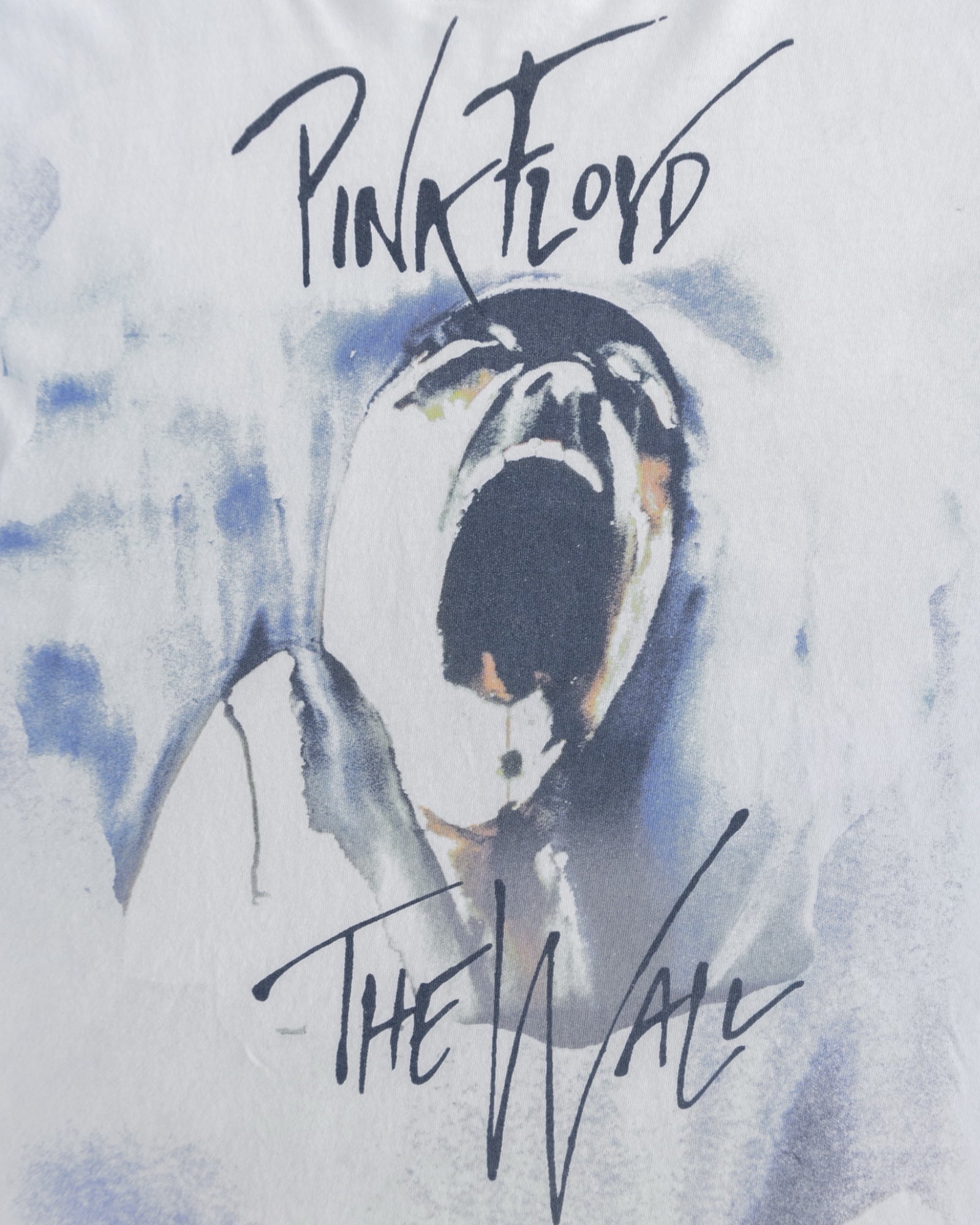 (XL) VINTAGE PINK FLOYD THE WALL SCREAMING FACE TEE