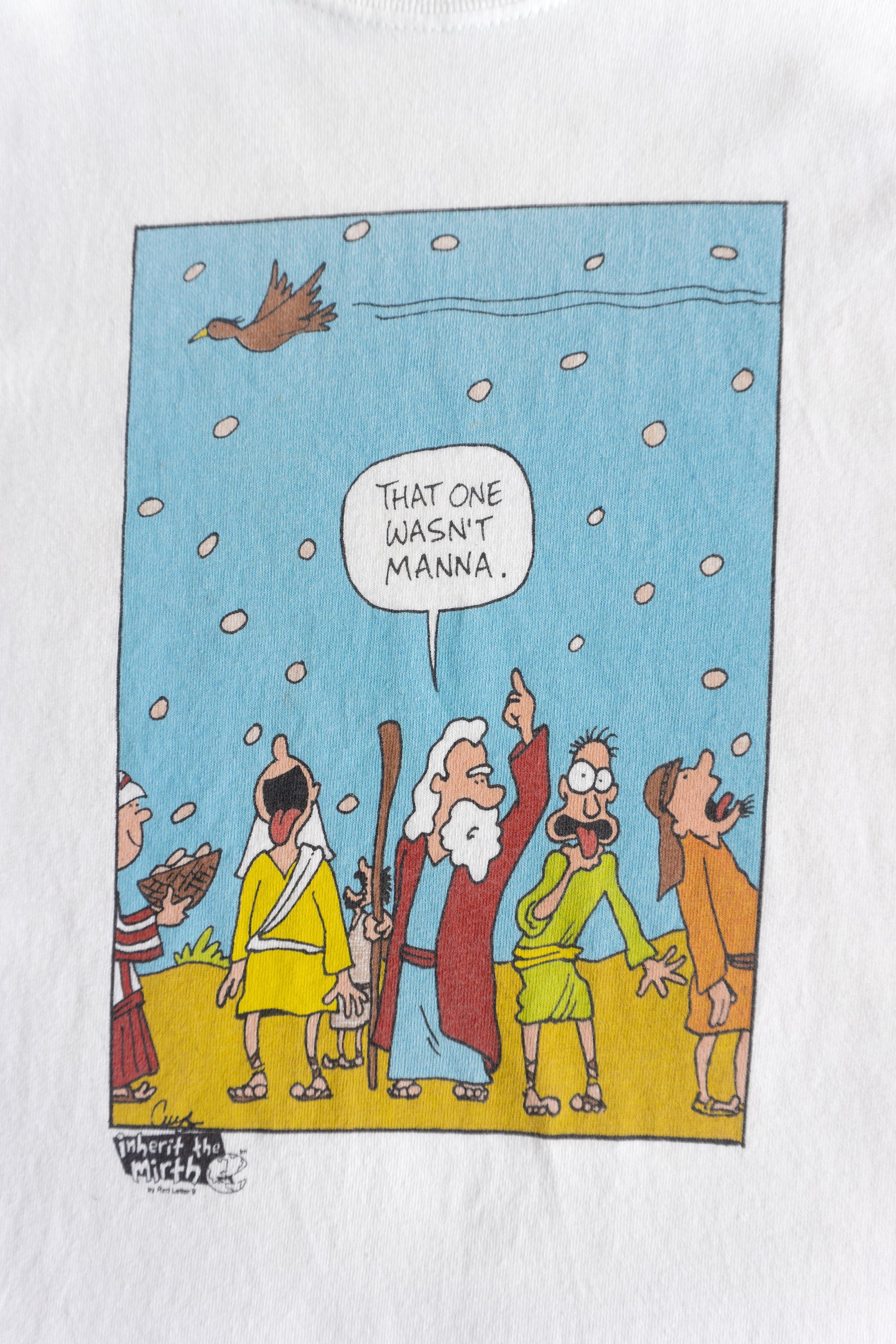 (M) VINTAGE BIBLICAL CARTOON TEE