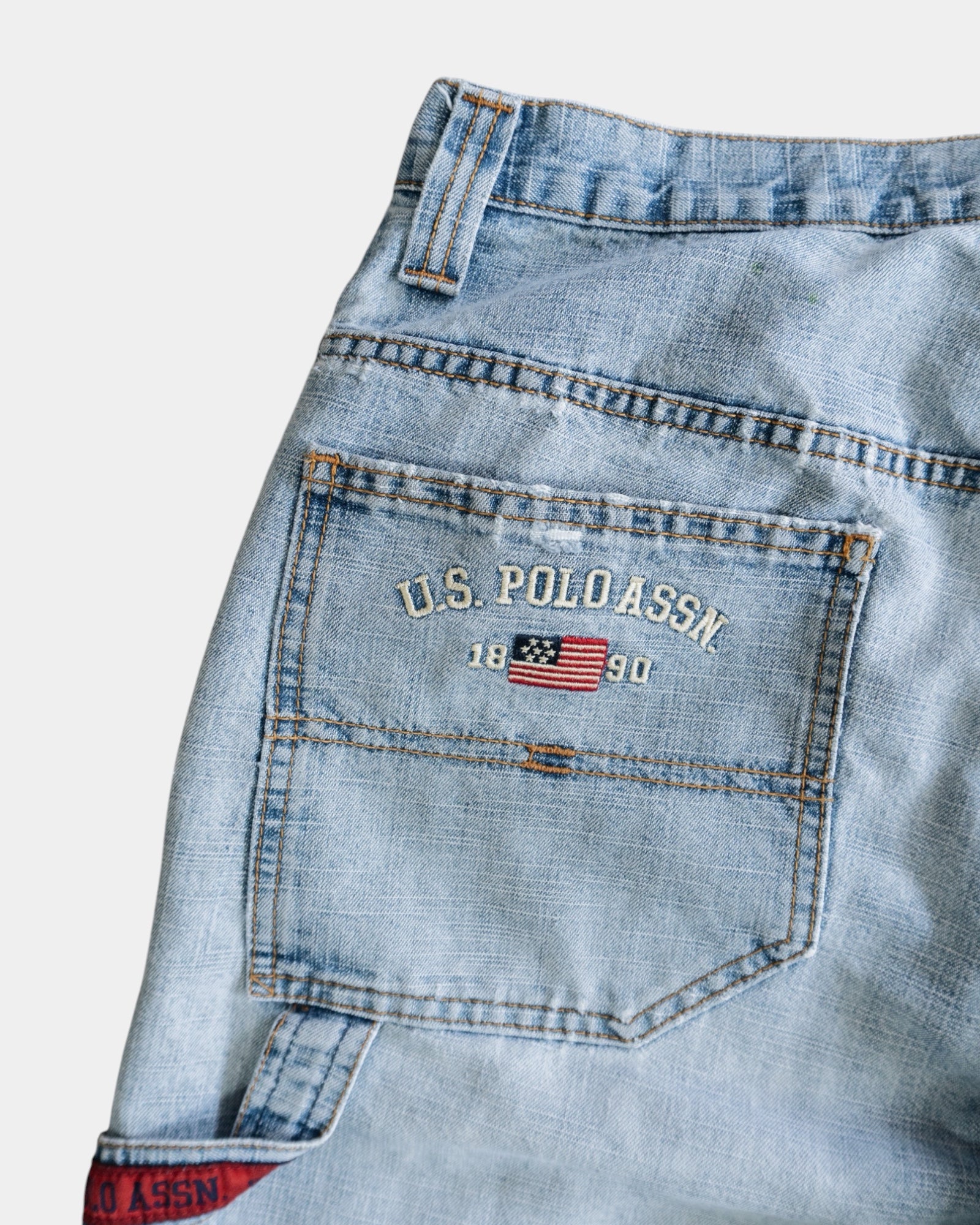 VINTAGE POLO CARPENTER DENIM JORT - 33