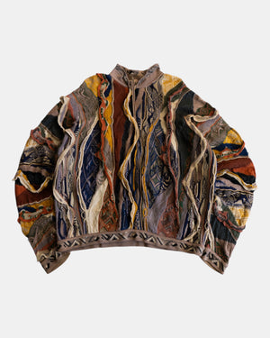 (FIT XL) VINTAGE COOGI 3D SWEATER