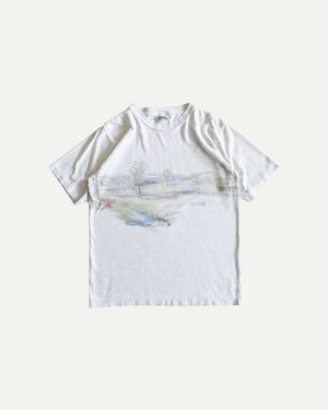 (M) 90’S VINTAGE NORTHERN ART FADED TEE