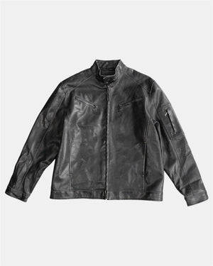 (L/XL) VINTAGE POLO LEATHER JACKET