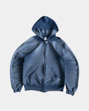 (M) 00’S VINTAGE RUSSELL SUN FADED NAVY HOODIE