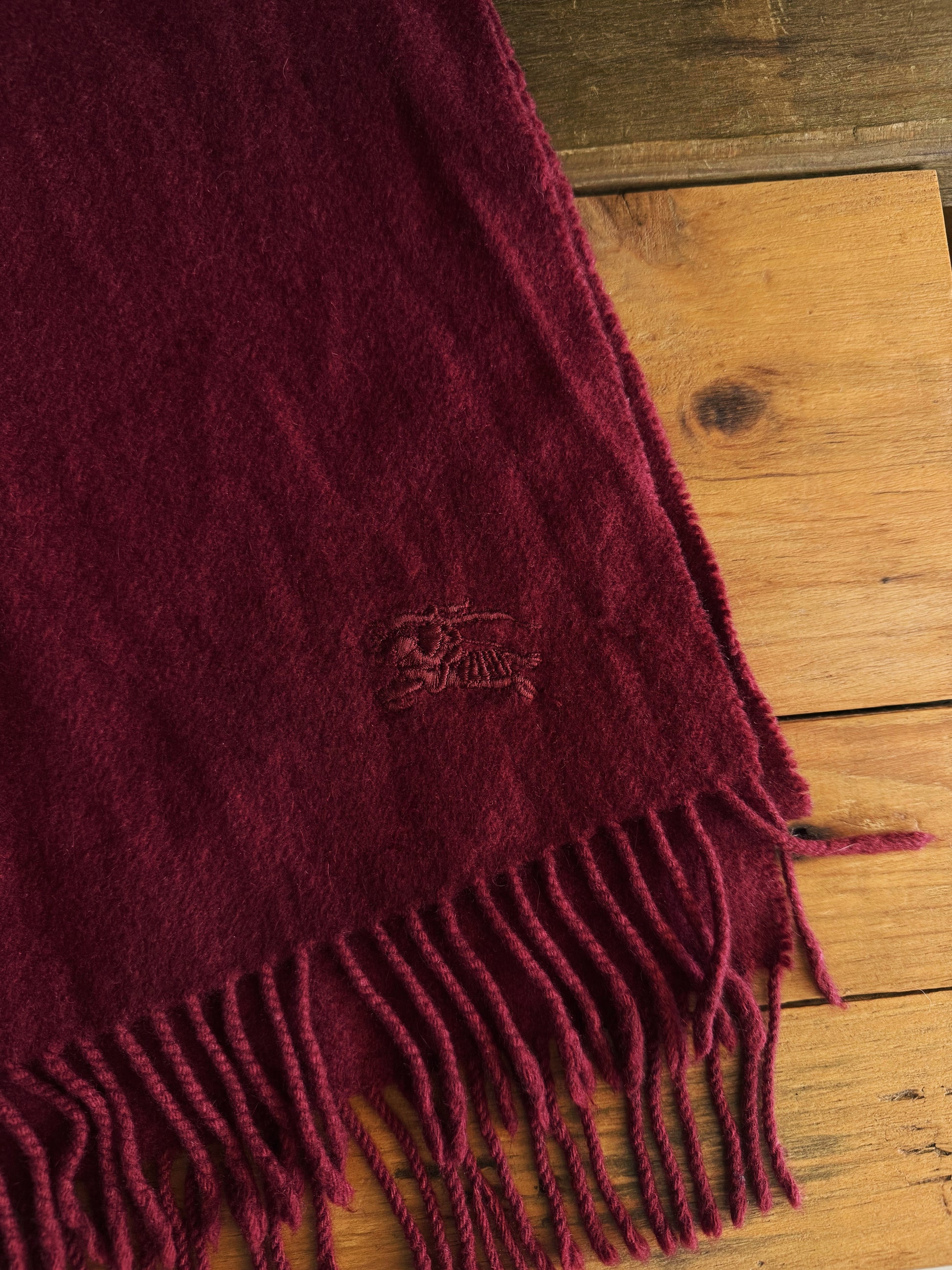 VINTAGE BURBERRY 100% CASHMERE SCARF