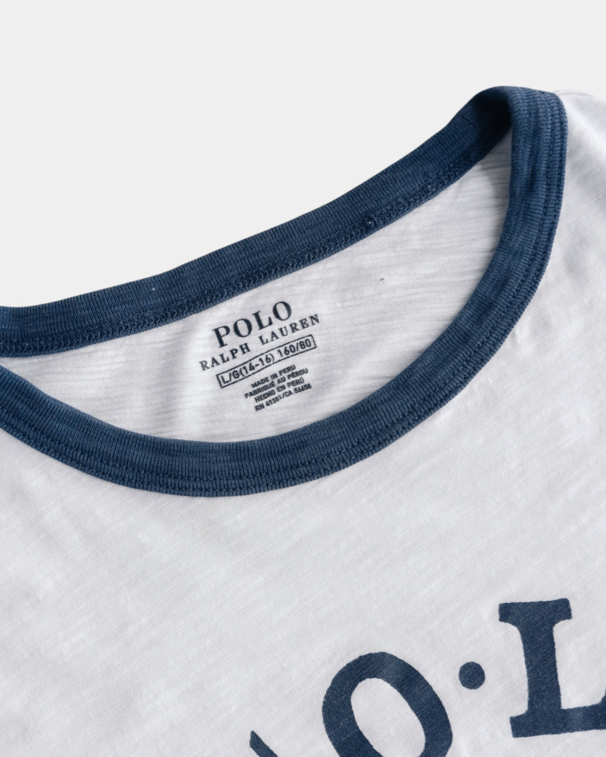 (M) POLO RALPH LAUREN TYPE VINTAGE RINGER TEE