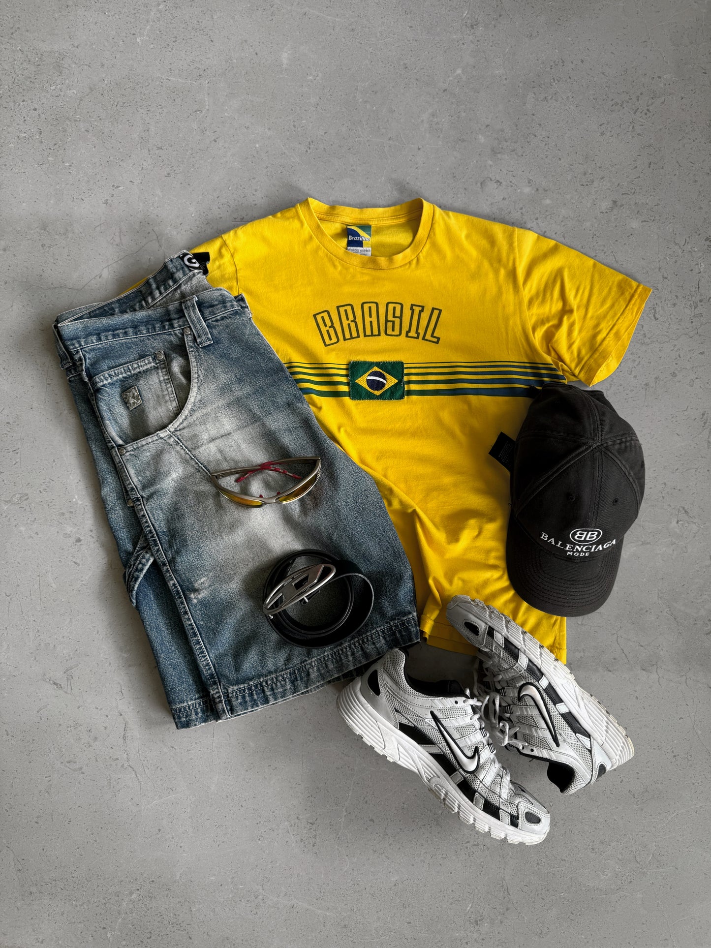 (S-M) Vintage Brasil Blokecore Tee