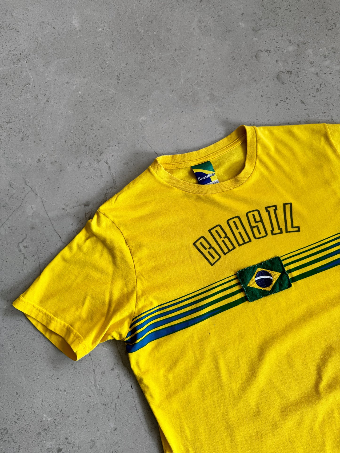 (S-M) Vintage Brasil Blokecore Tee