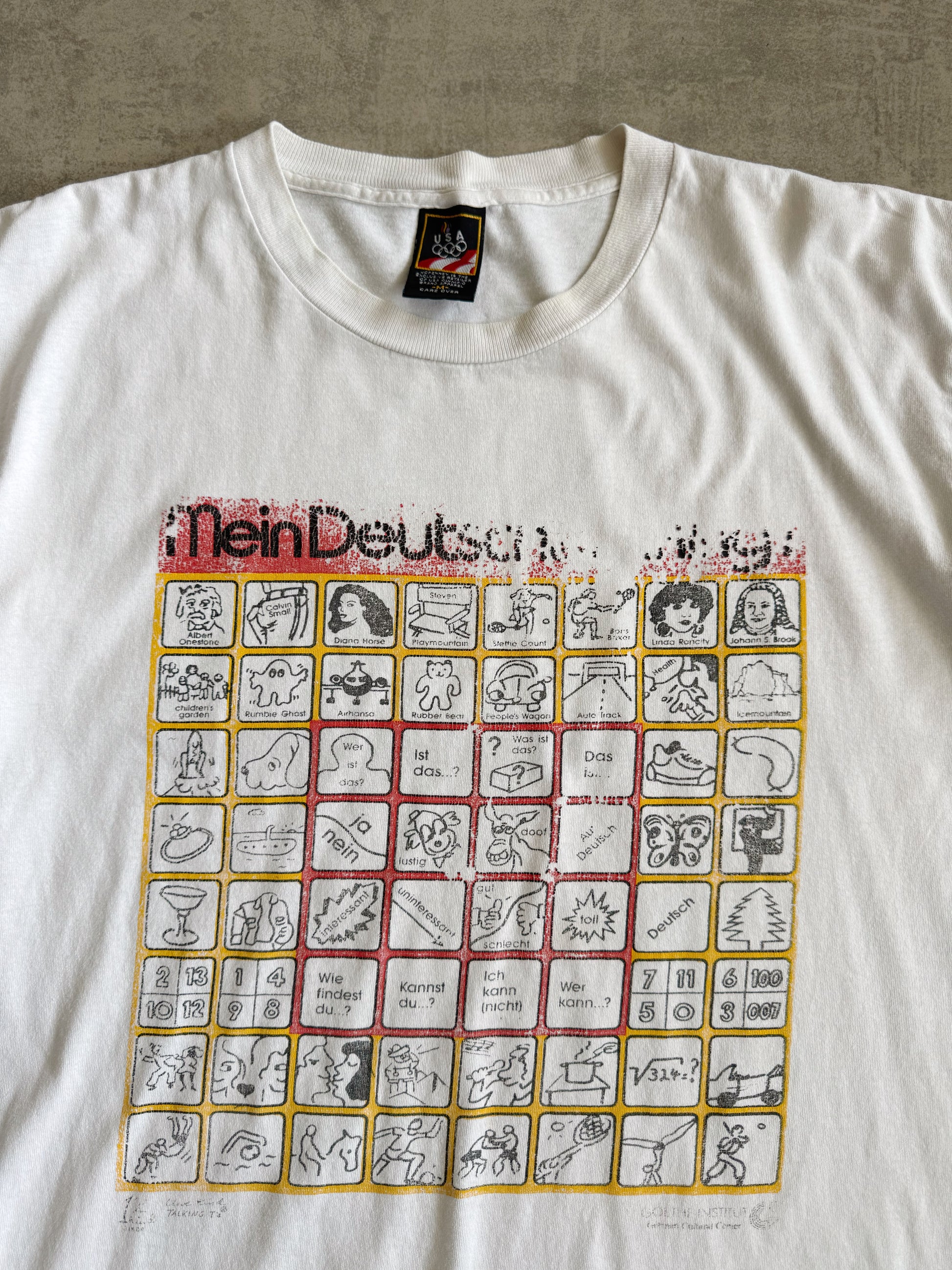 (M) 90’S VINTAGE OLYMPIC GAMES MEIN DEUTSCH TALKING TEE