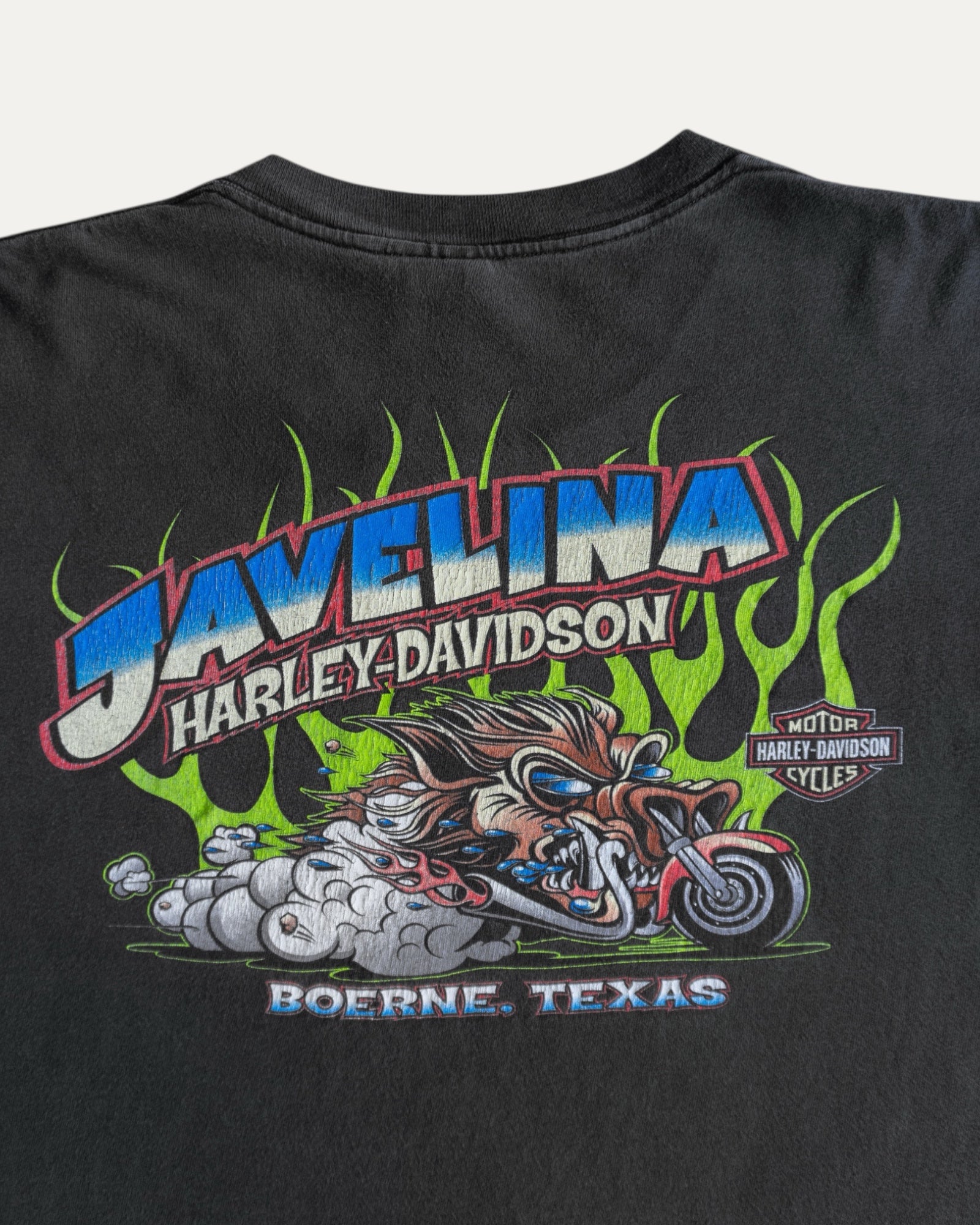 (L) VINTAGE HARLEY DAVIDSON JAVELINA FADED TEE