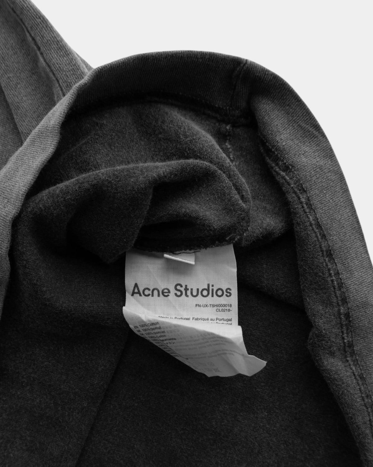 (L) ACNE STUDIOS EXTORR GRAY TEE
