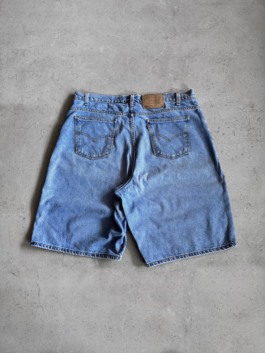 1990’S VINTAGE LEVI’S TAB ORANGE DENIM SHORT