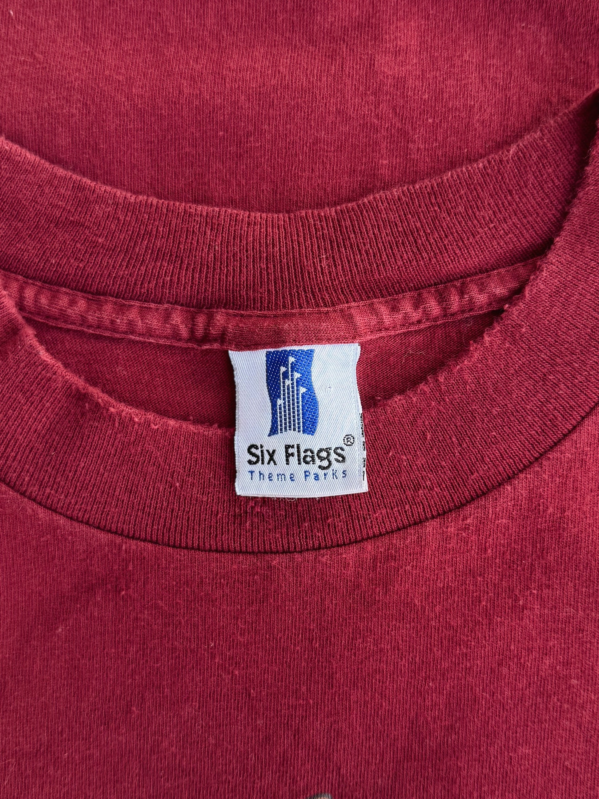 (L/XL) 90’S VINTAGE SIX FLAGS TEE