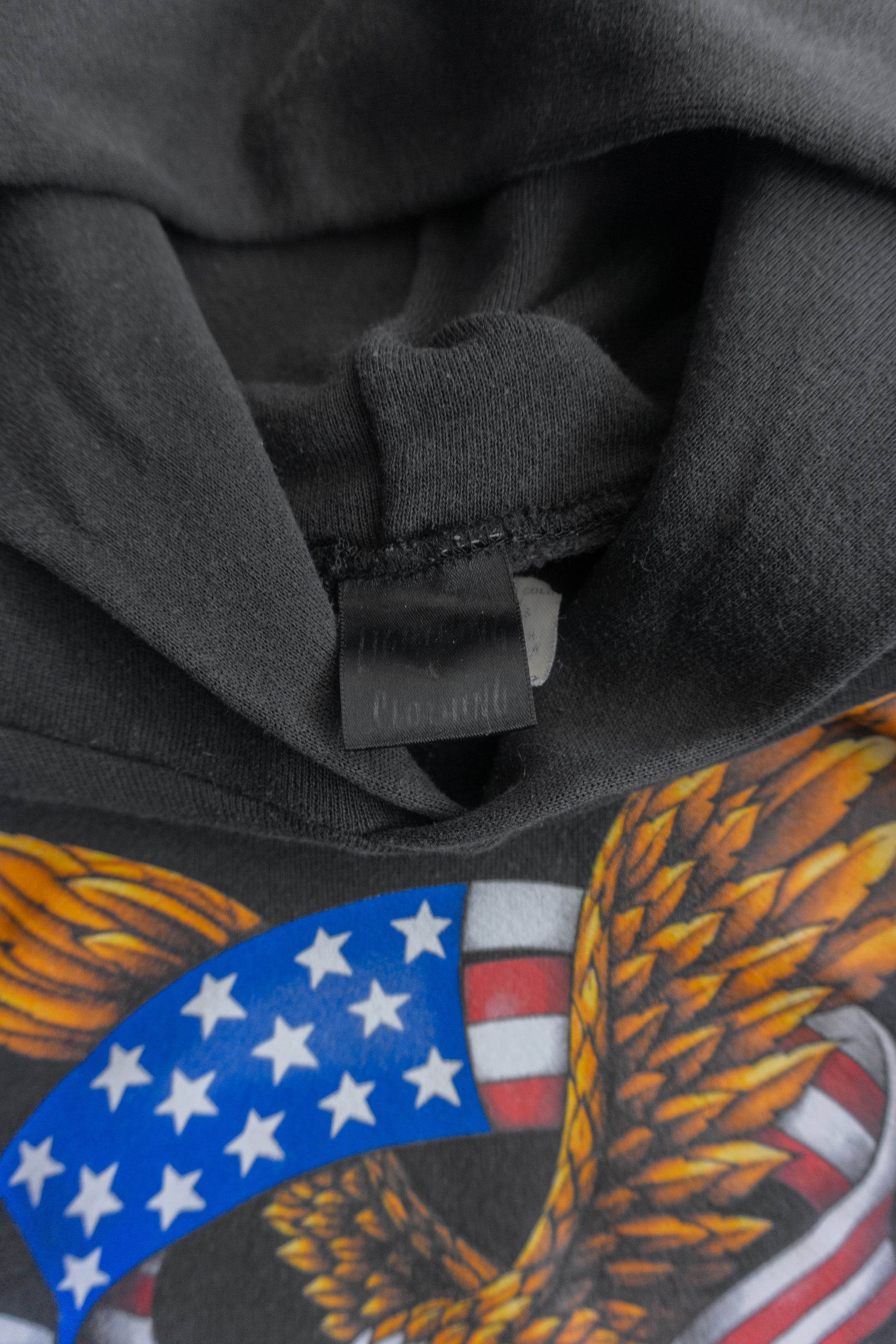 (BOXY M) VINTAGE EAGLE FLAMES LIKE HARLEY DAVIDSON HOODIE