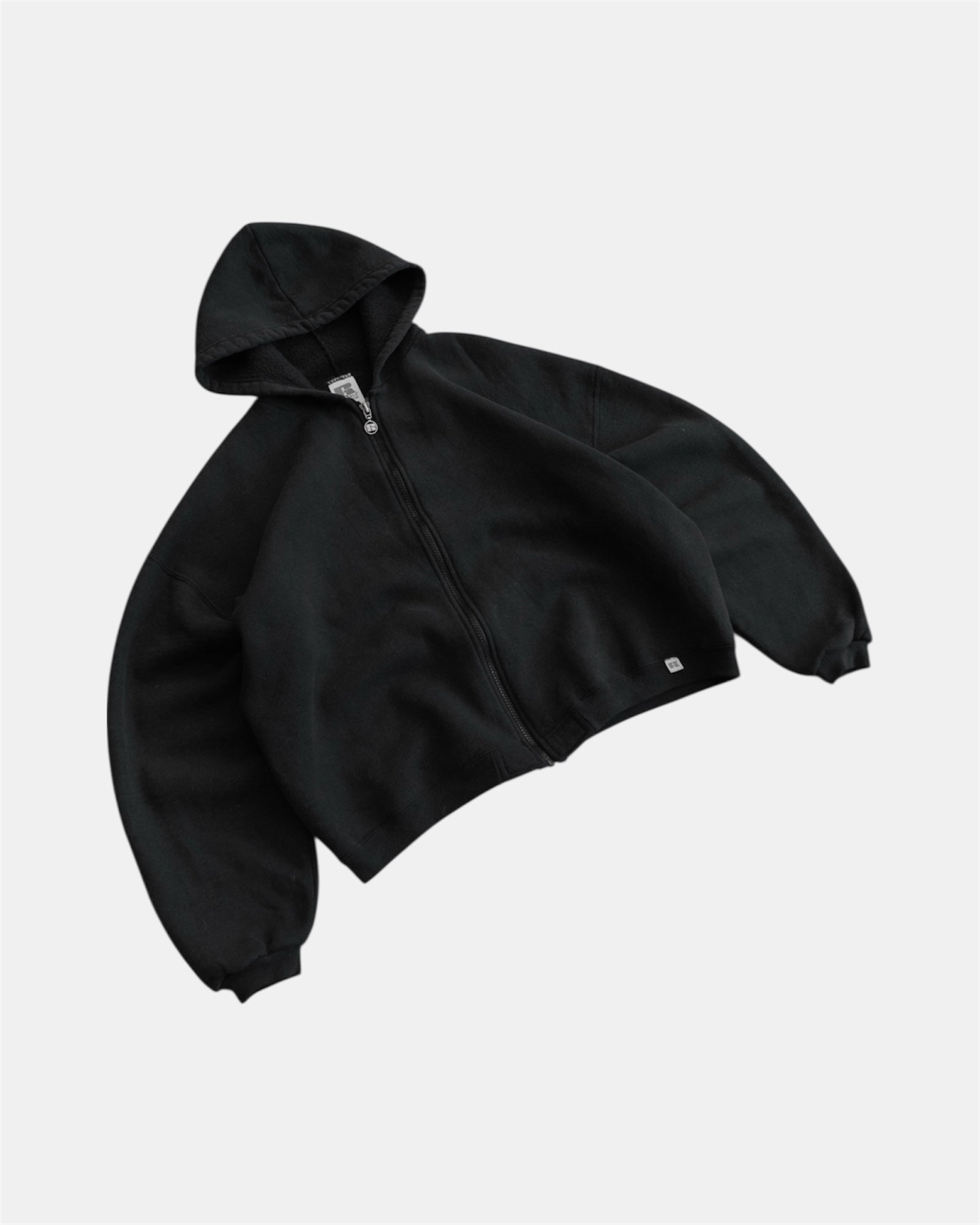 (BOXY M) VINTAGE RUSSELL BLANK HOODIE FULL ZIP